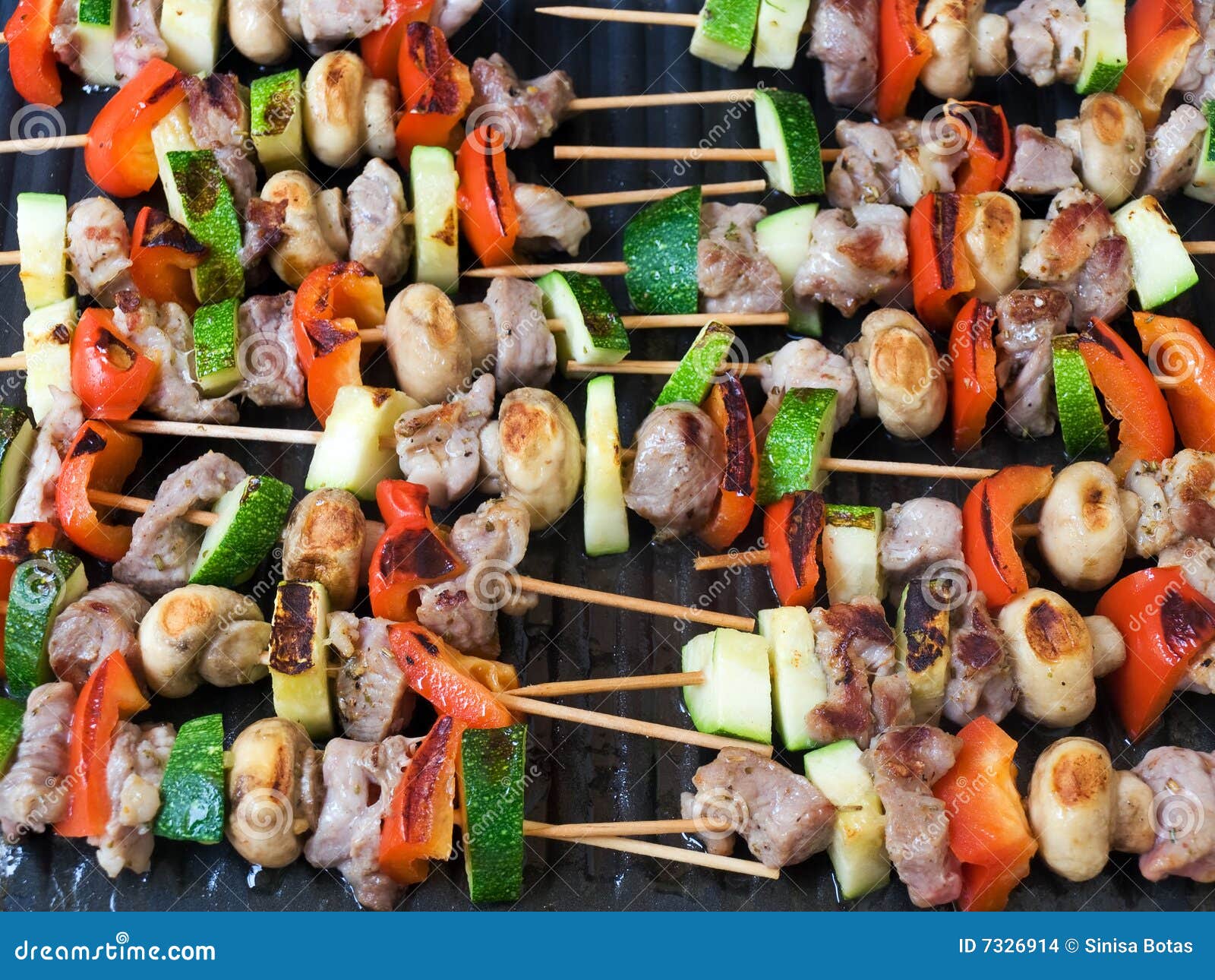 Grill sticks stock photo. Image of zucchini, vegetables 7326914