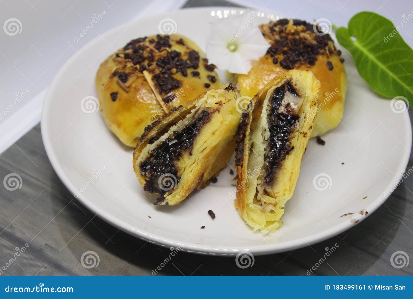 Grilled Banana from West Java in Pattern Background. Delicious Grilled