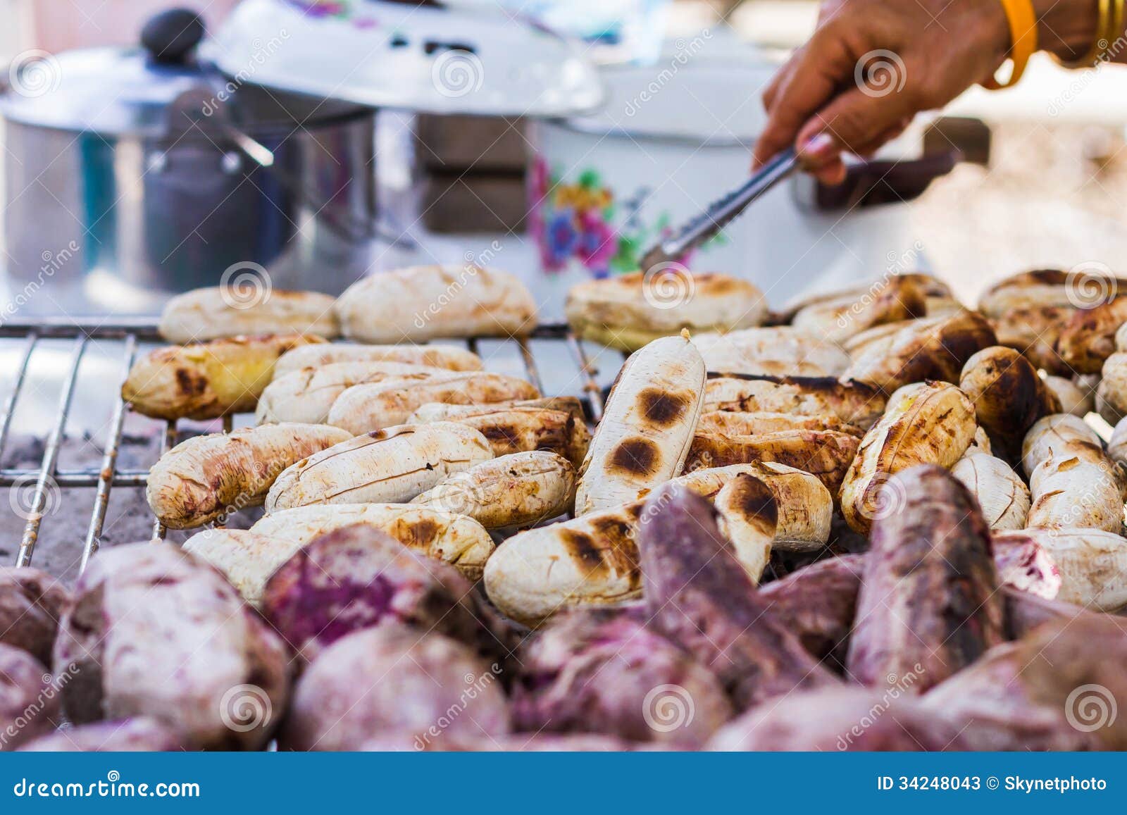 Grilled Bananas stock image. Image of organic, health 34248043