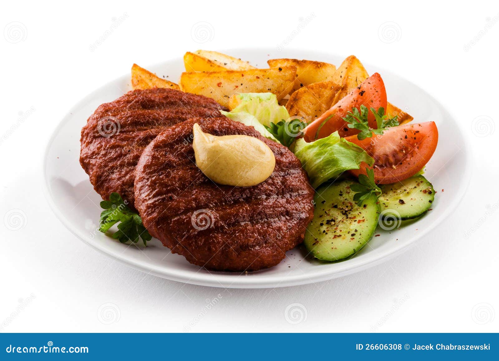 Grilled beef stock photo. Image of food, boiled, dish 26606308