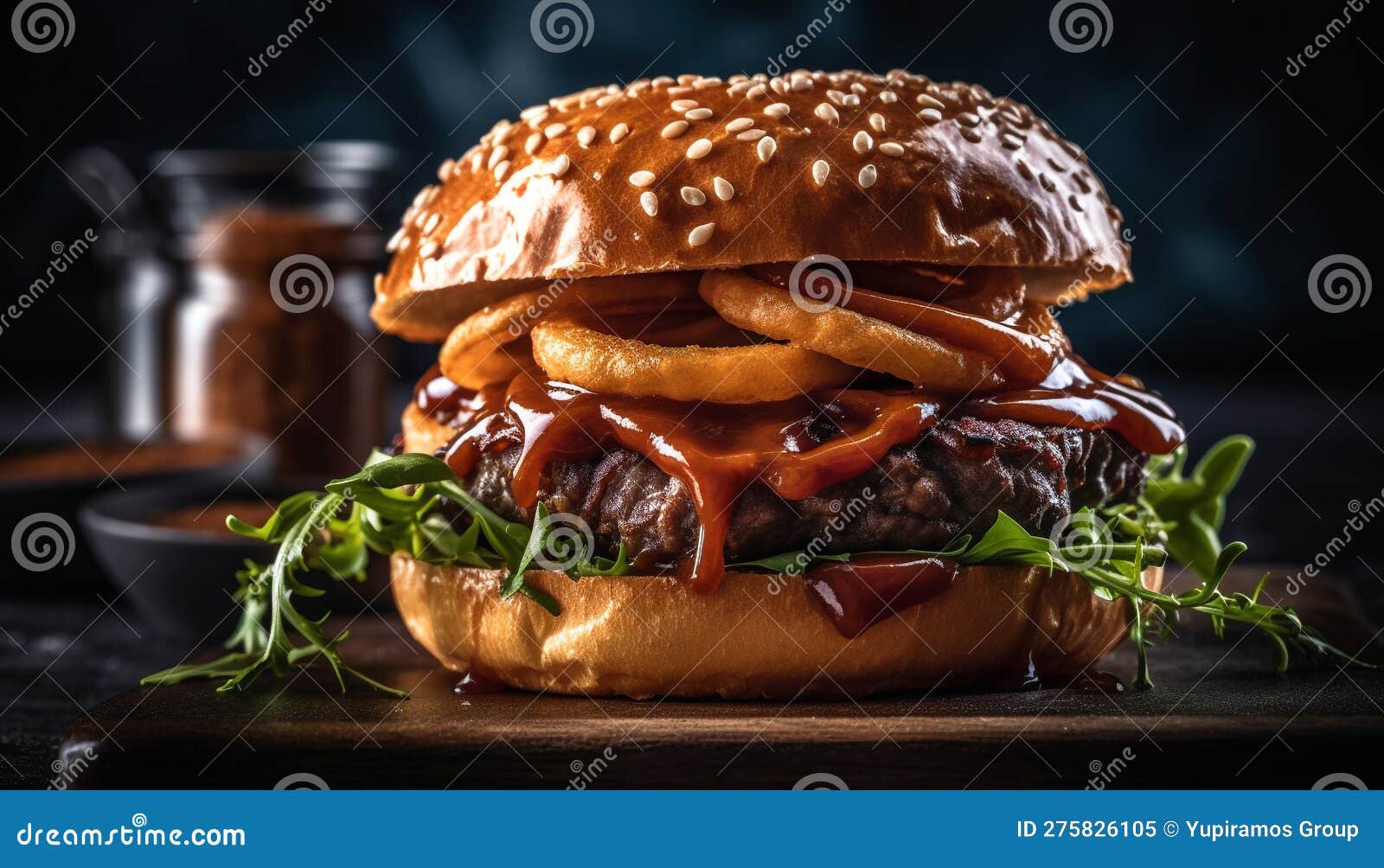 Grilled Beef Burger with Cheese and Fries Generated by AI Stock Image ...