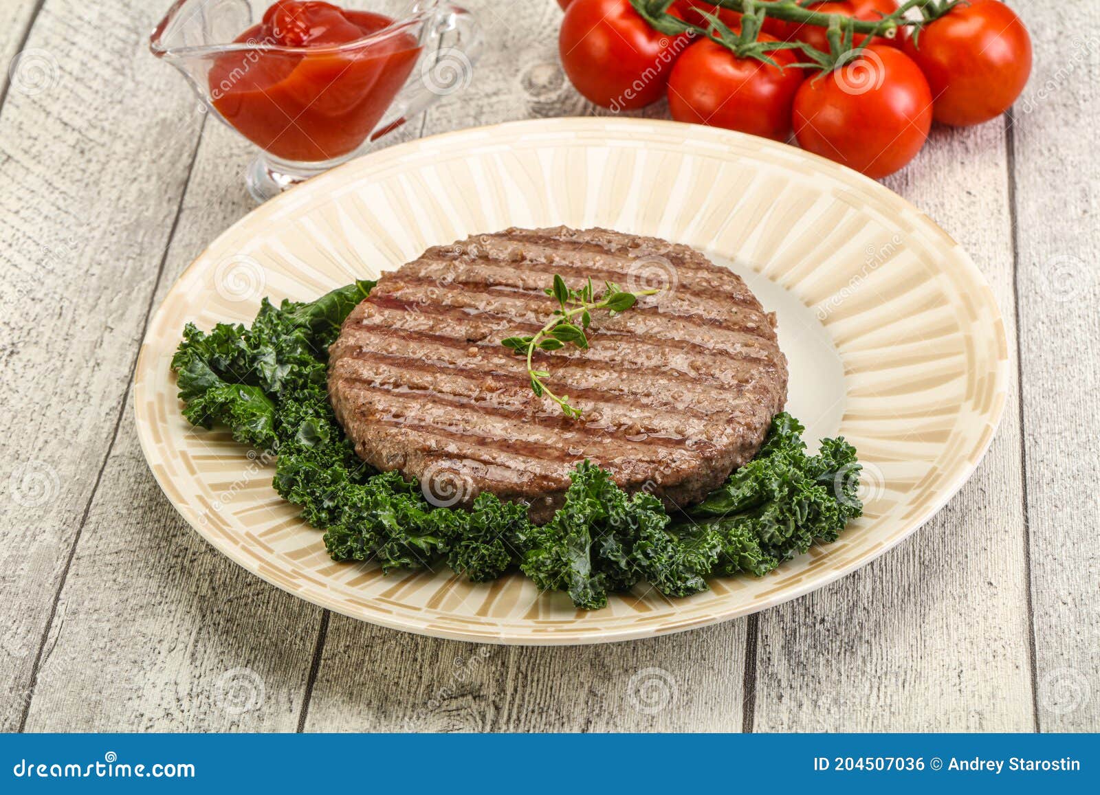 Grilled Beef Cutlet for Burger Stock Photo Image of cooking, tasty