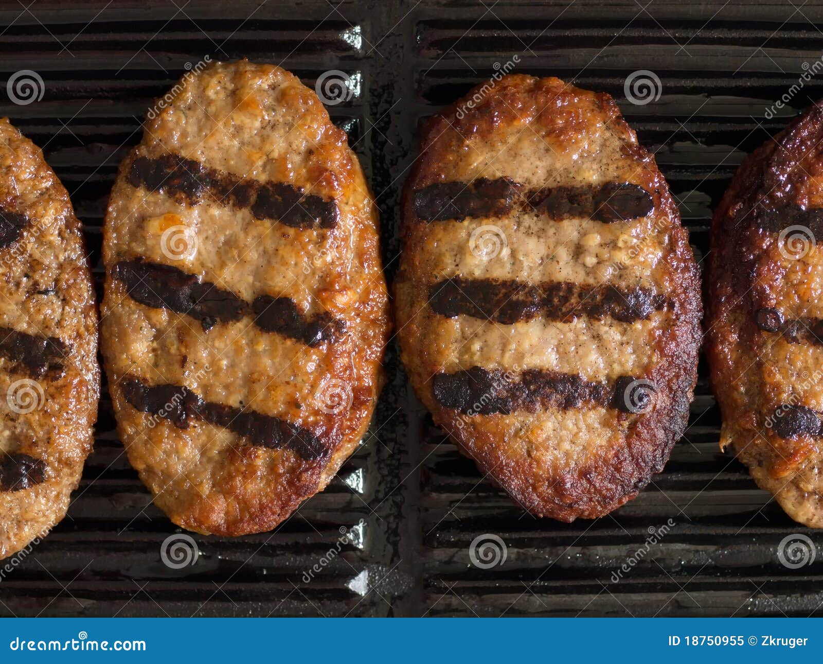 Grilled beef patties stock image. Image of patty, cooked 18750955