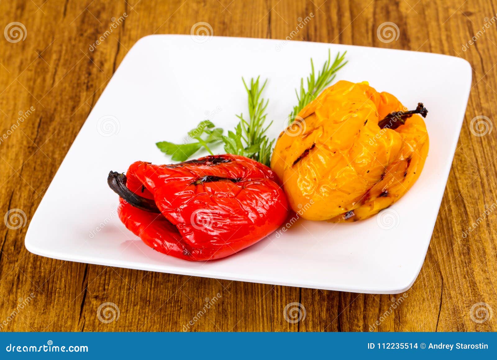 Grilled Bell Peppers stock photo. Image of bell, diet - 112235514