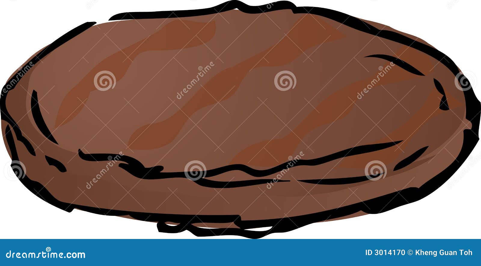 Grilled burger patty stock vector. Illustration of patty 3014170