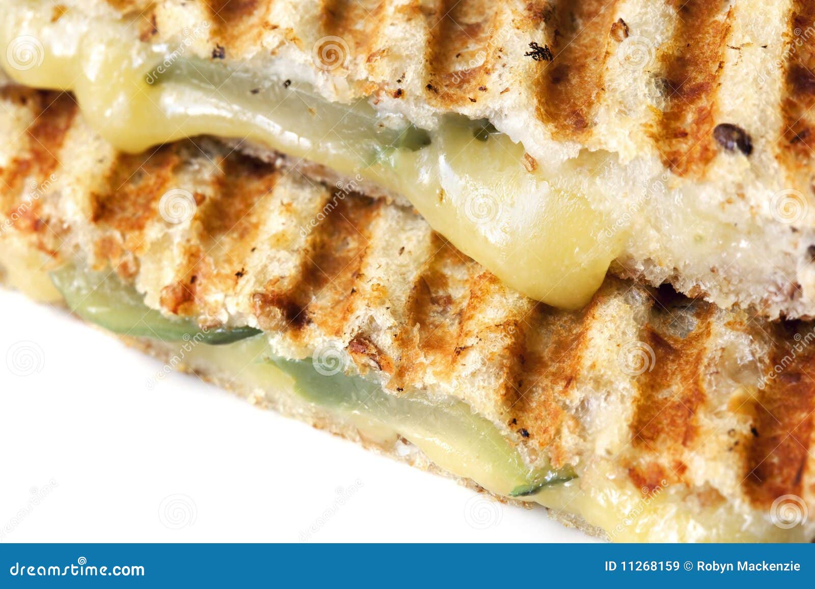 Grilled Cheese and Pickle Sandwich Stock Image Image of wholegrain