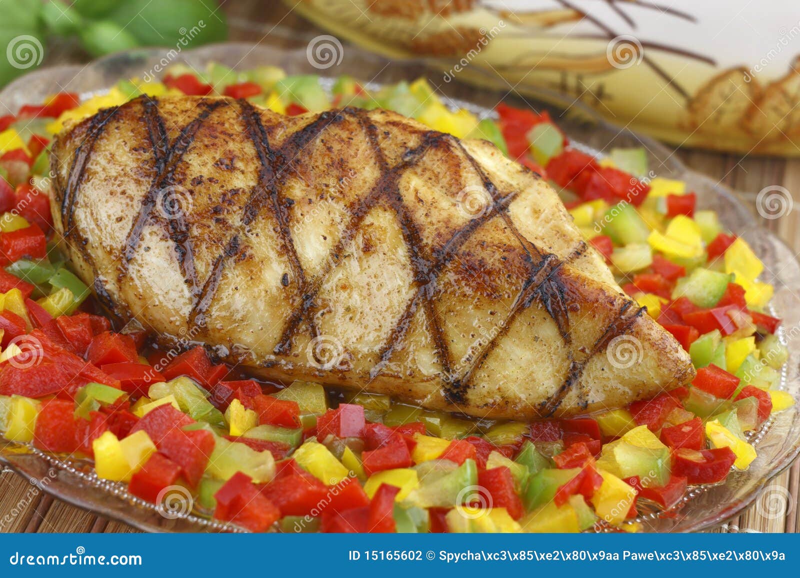 Grilled chicken breast stock photo. Image of freshness 15165602