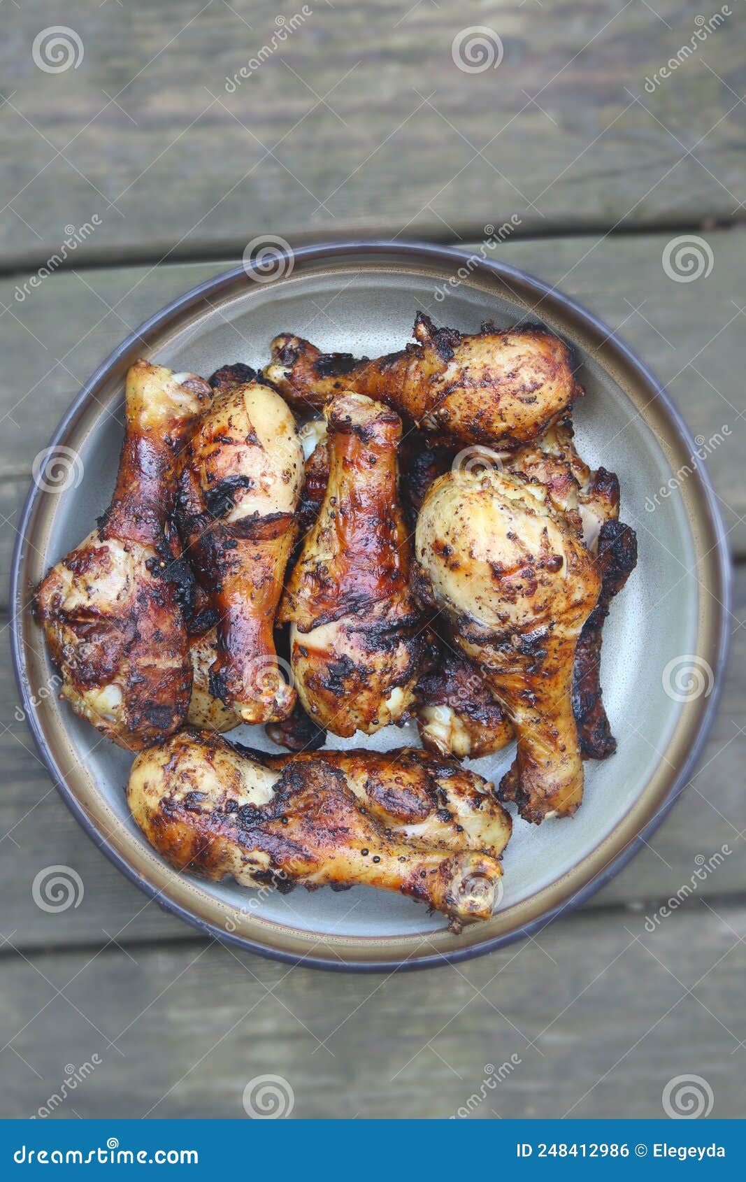 Grilled Chicken Drums. BBQ Background Stock Photo Image of fire
