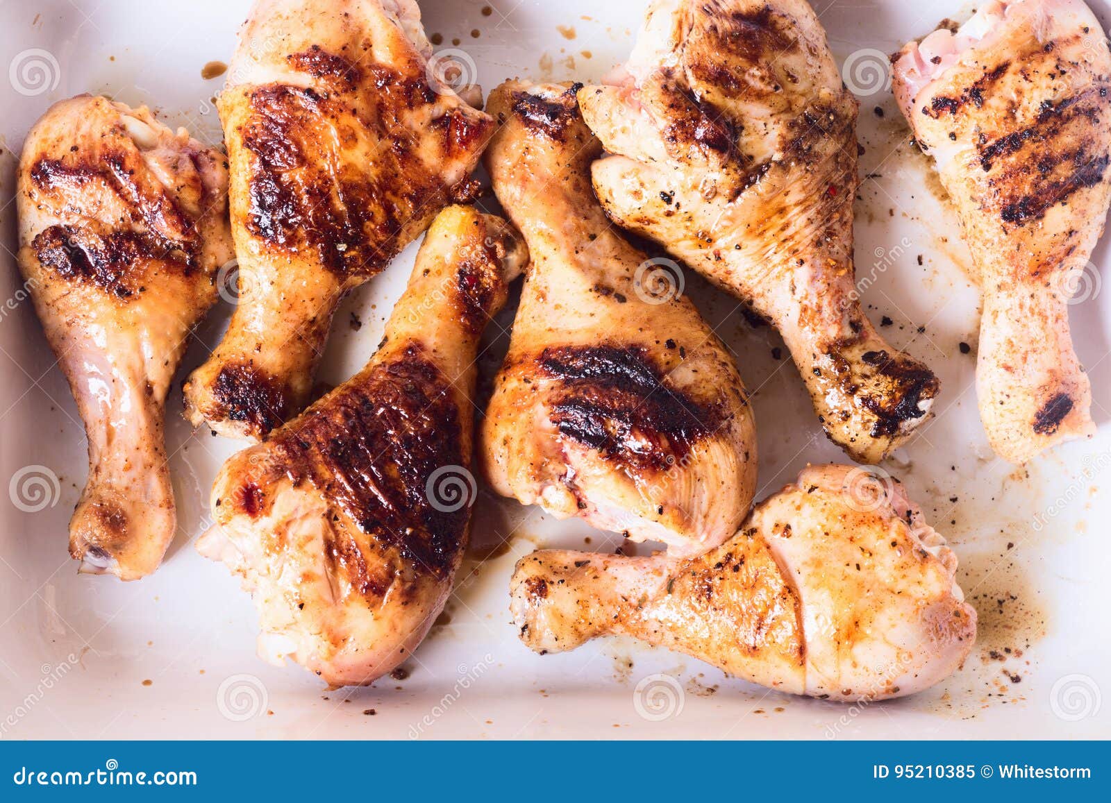 Grilled chicken drumsticks stock image. Image of dinner 95210385
