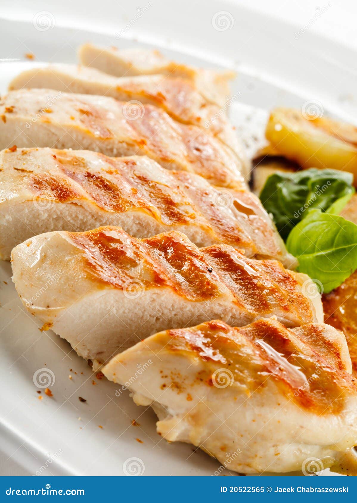 Grilled chicken fillet stock image. Image of fillet, eating 20522565