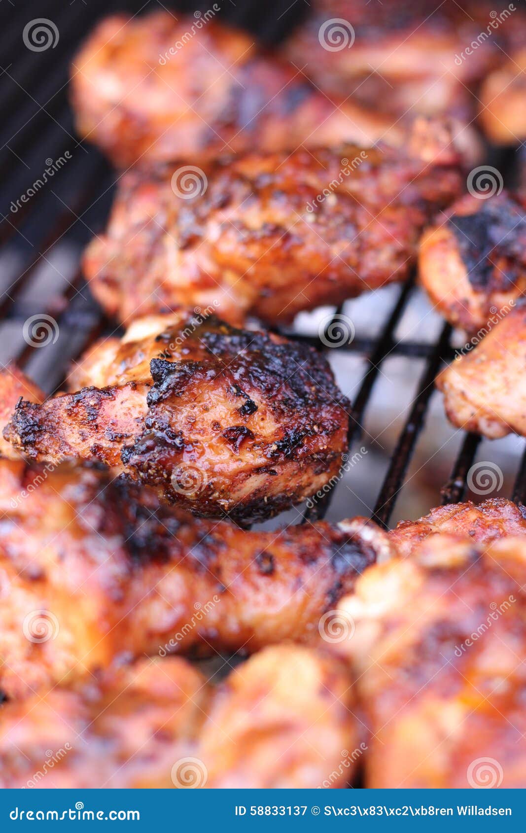 Grilled chicken stock image. Image of bbqsauce, barbecue 58833137
