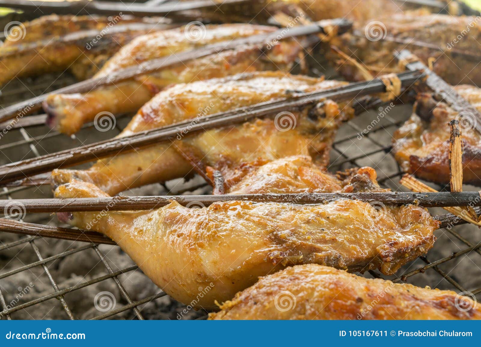 Grilled Chicken On Stove Roast Chicken Stock Image Image Of Cooked Grilling 105167611