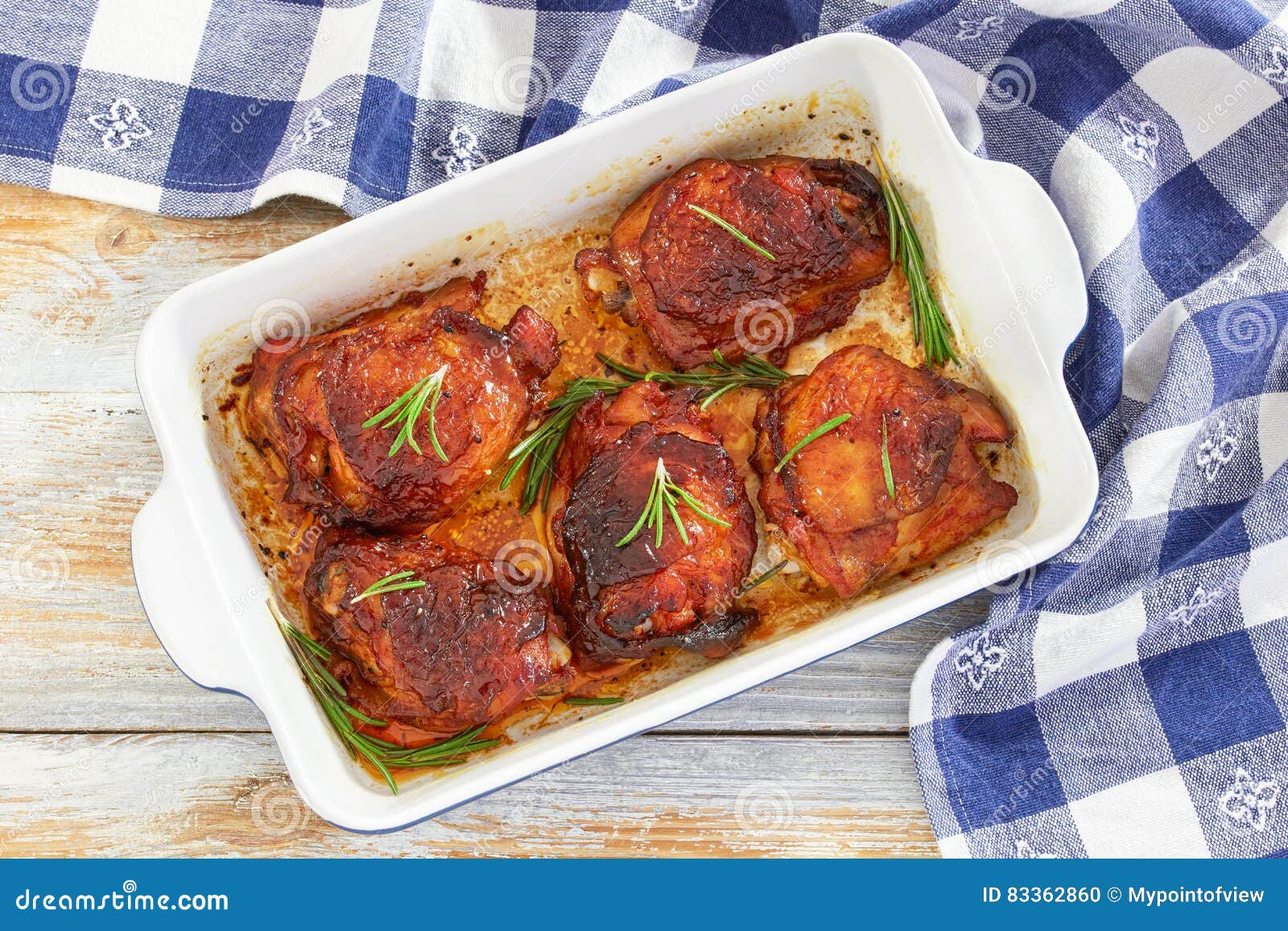 Grilled Chicken Thighs Marinated with Rosemary and Spices Stock Photo Image of fresh, plate