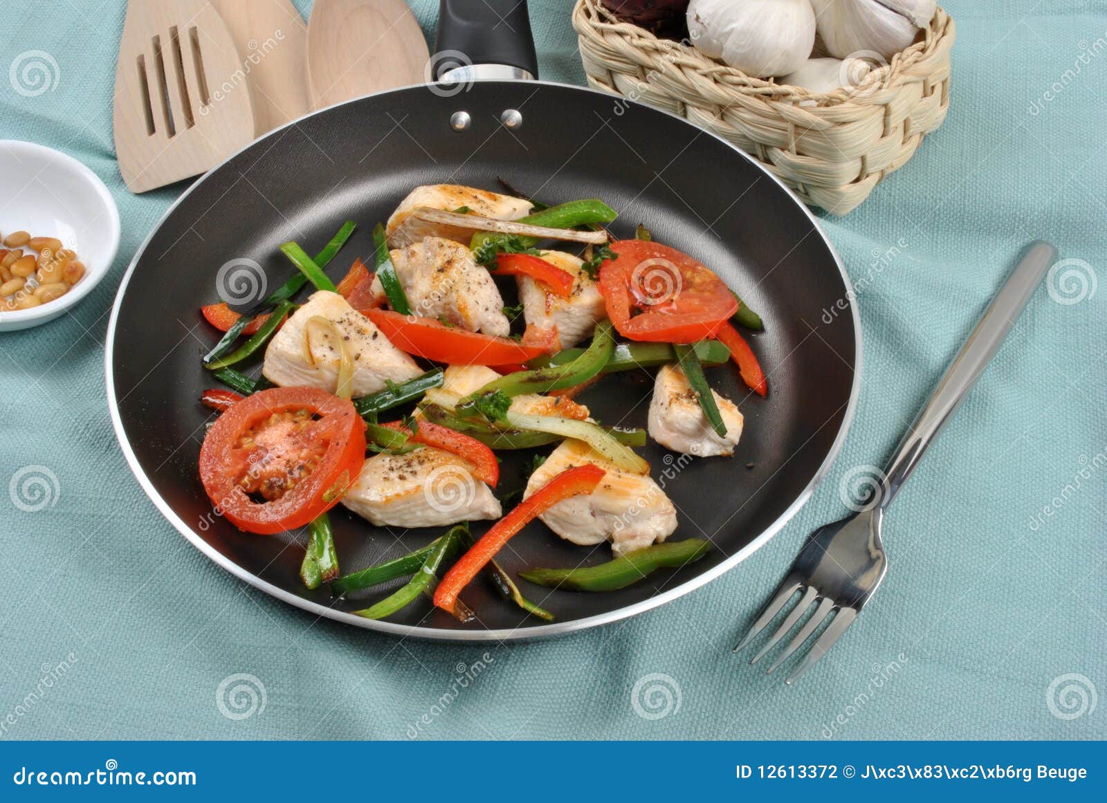 Grilled Chicken and Vegetable Pan Stock Photo Image of freshness, eating 12613372
