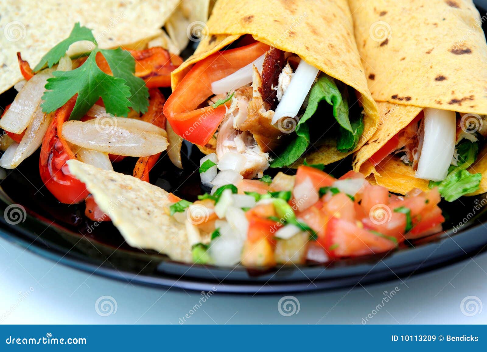 Grilled Chicken And Veggie Wraps Stock Image Image of mexican, nobody