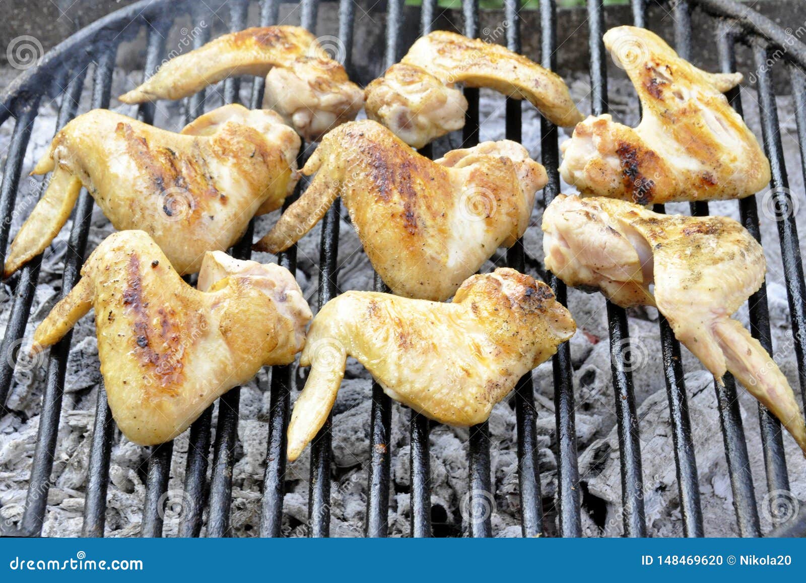 chicken wings grill time