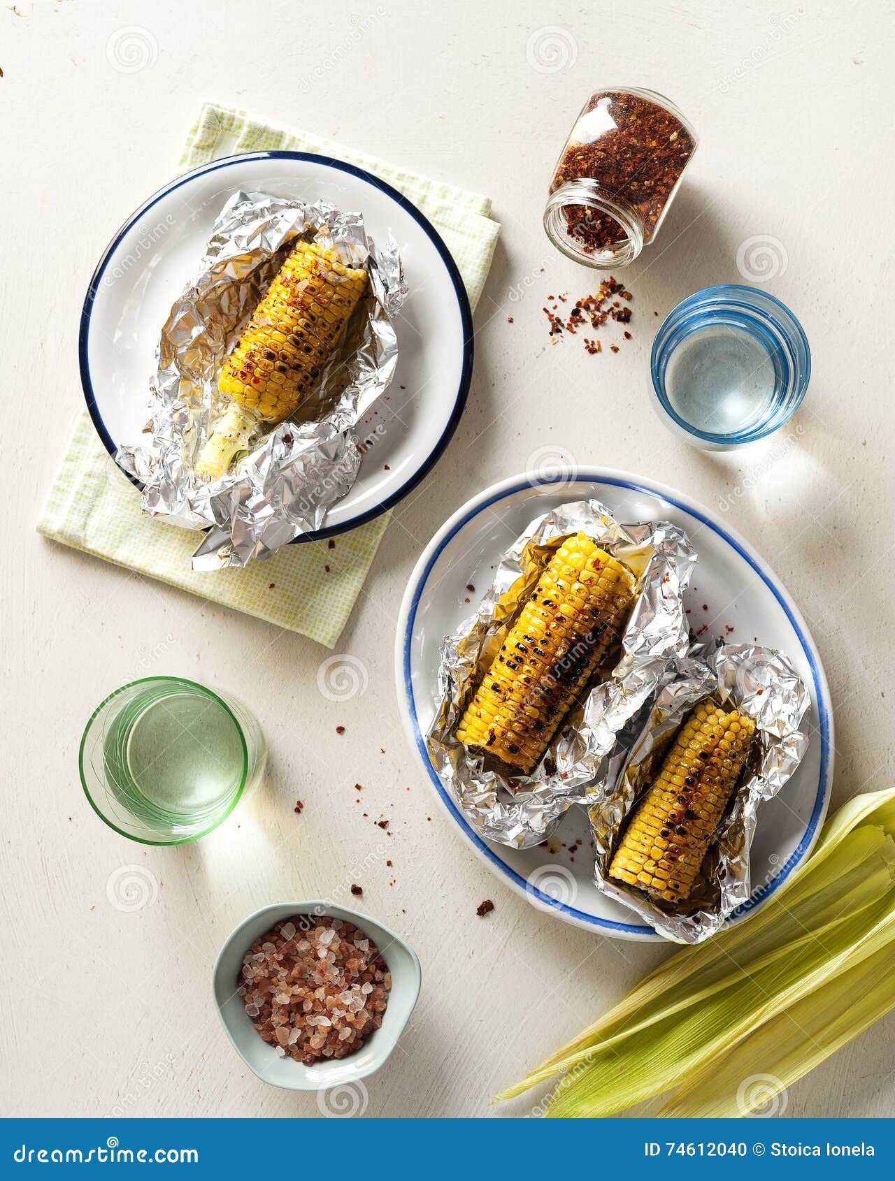 Grilled Corn in Aluminium Foil Stock Photo Image of himalayan, summer 74612040