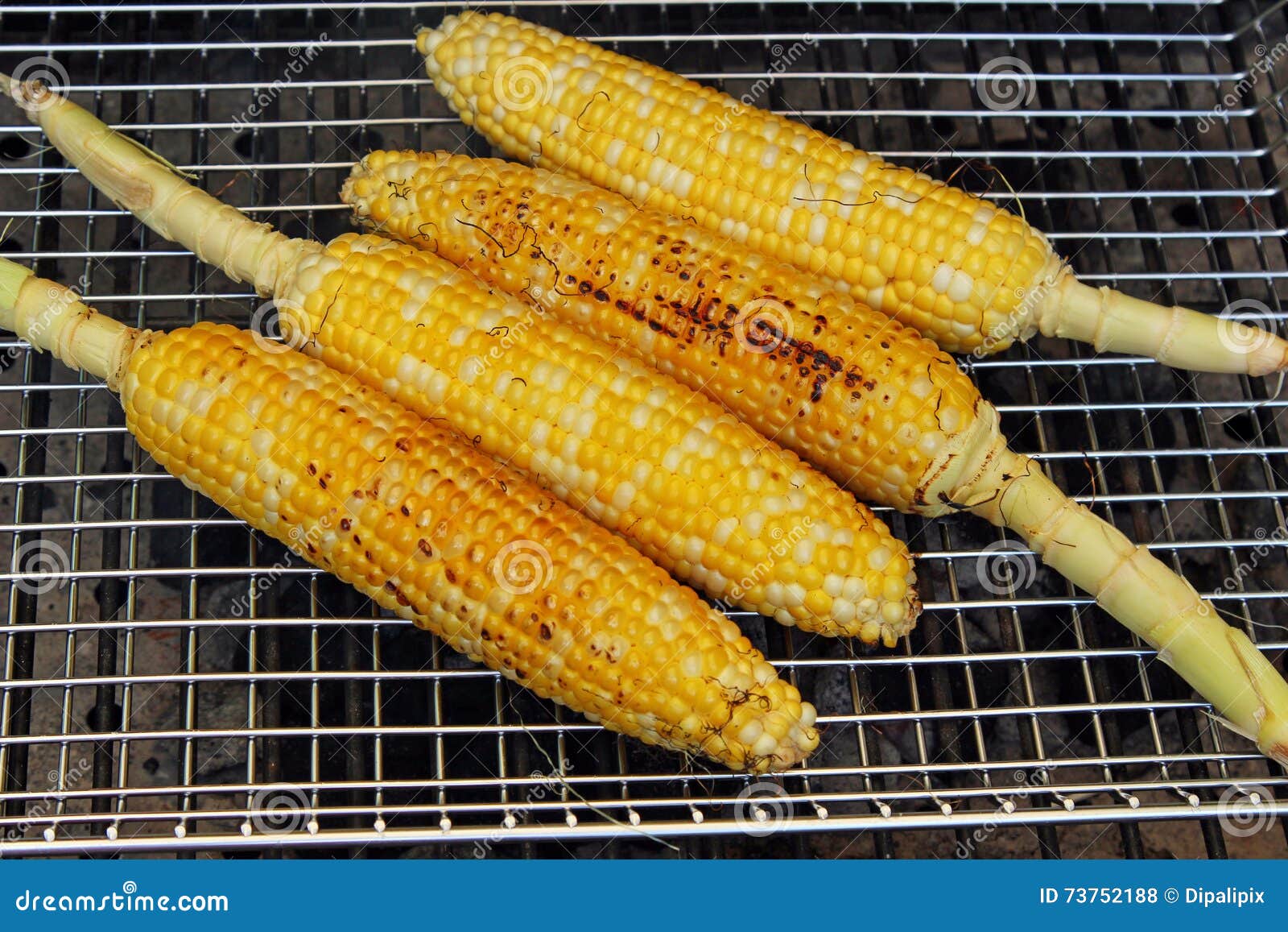 Grilled corn stock photo. Image of vegetable, gourmet 73752188