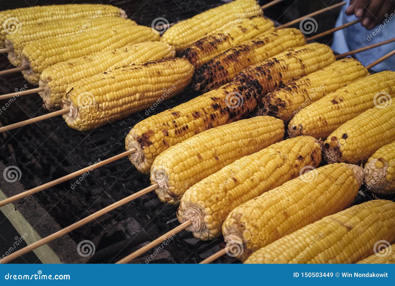 Grilled corn cob stock image. Image of fresh, health 150503449