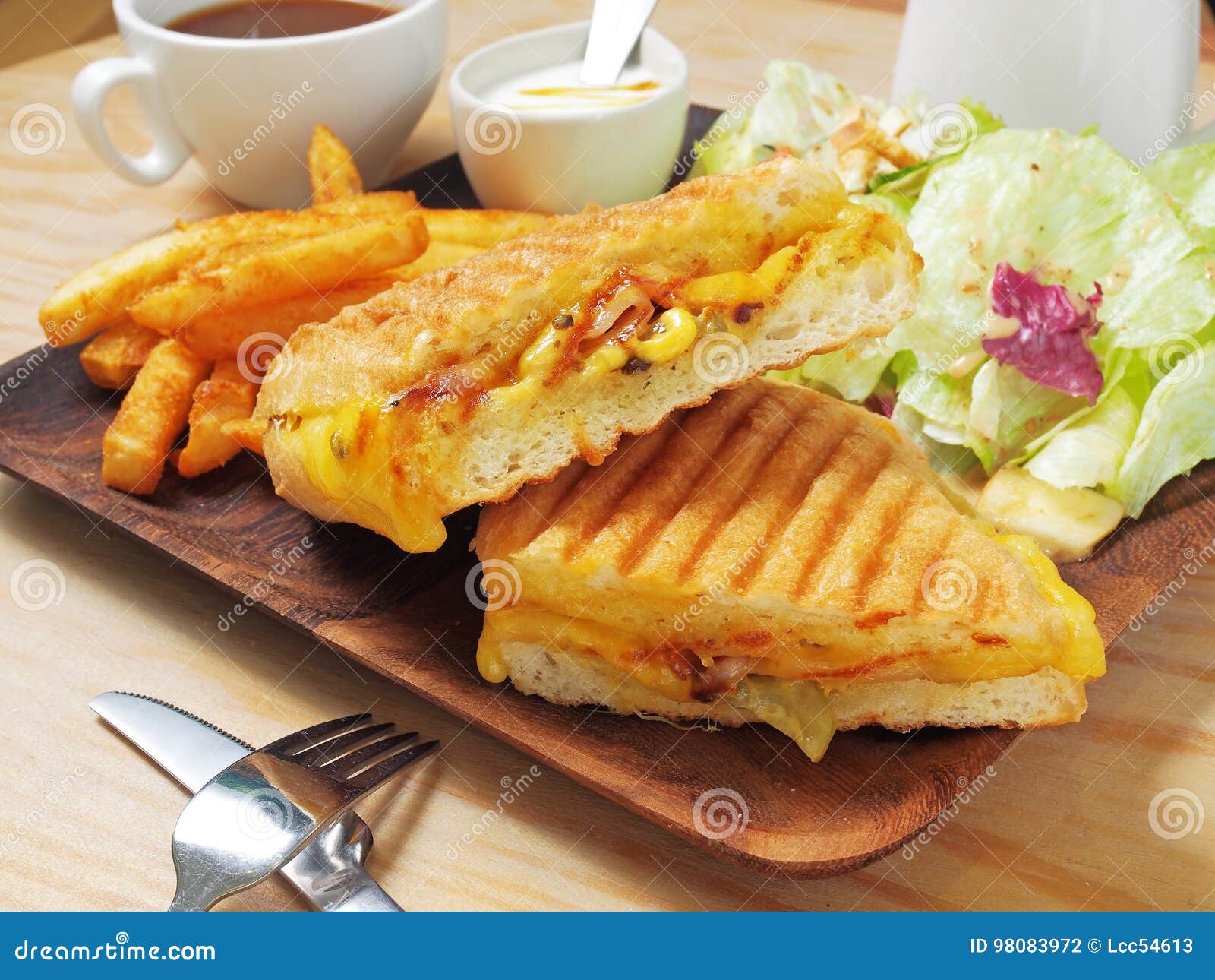 Grilled Cuban sandwich stock photo. Image of meal, bread 98083972