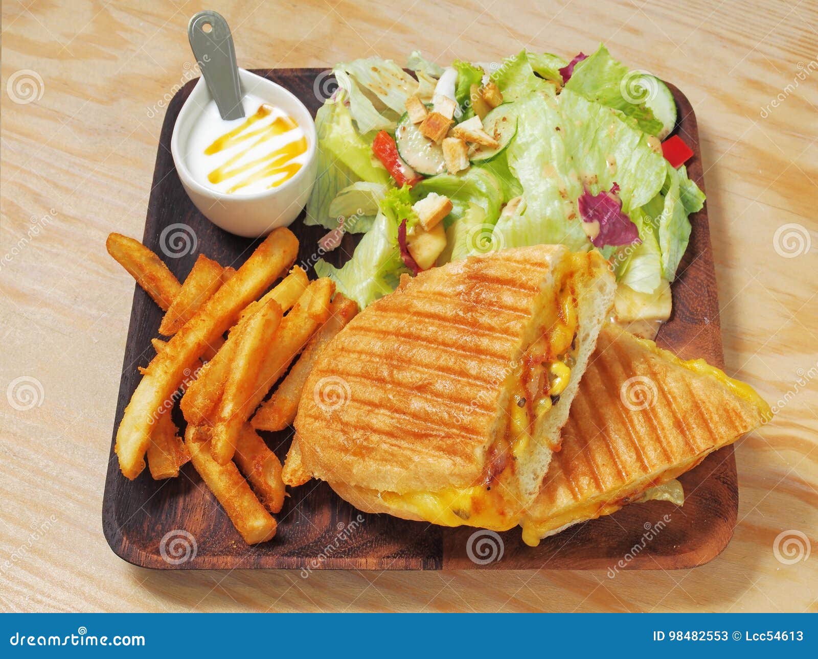 Grilled Cuban sandwich stock image. Image of table, bread 98482553