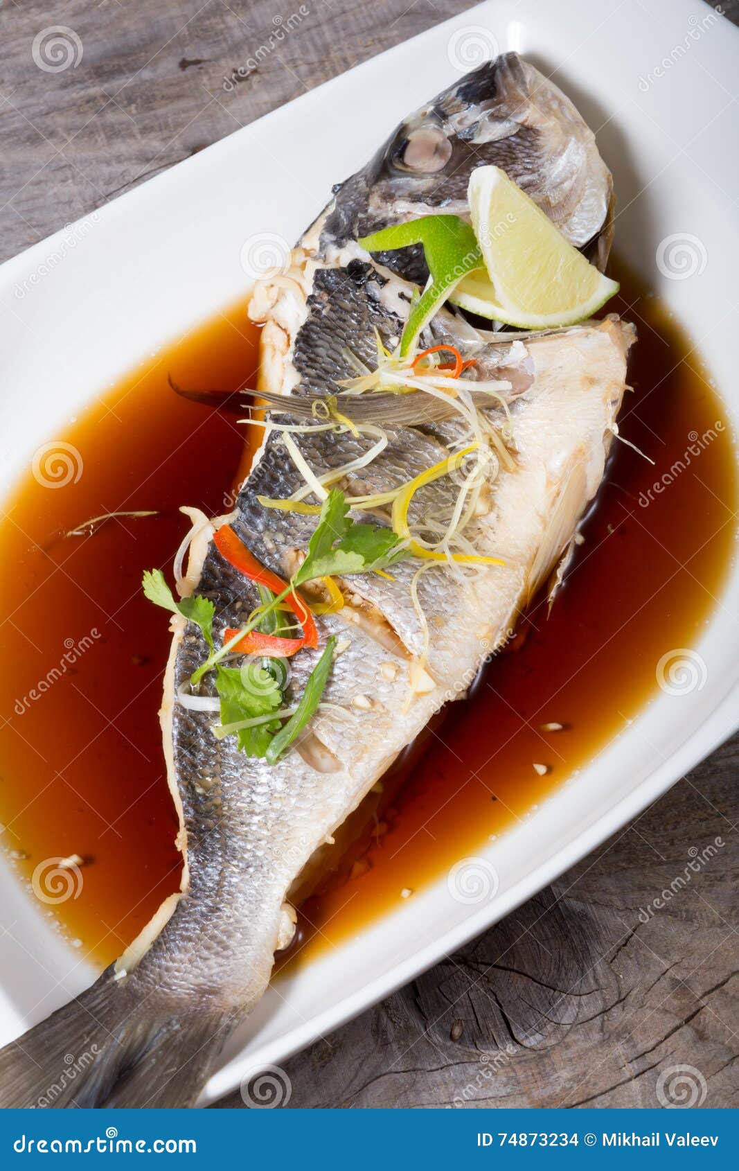 Grilled dorado fish stock photo. Image of seabass, fried 74873234