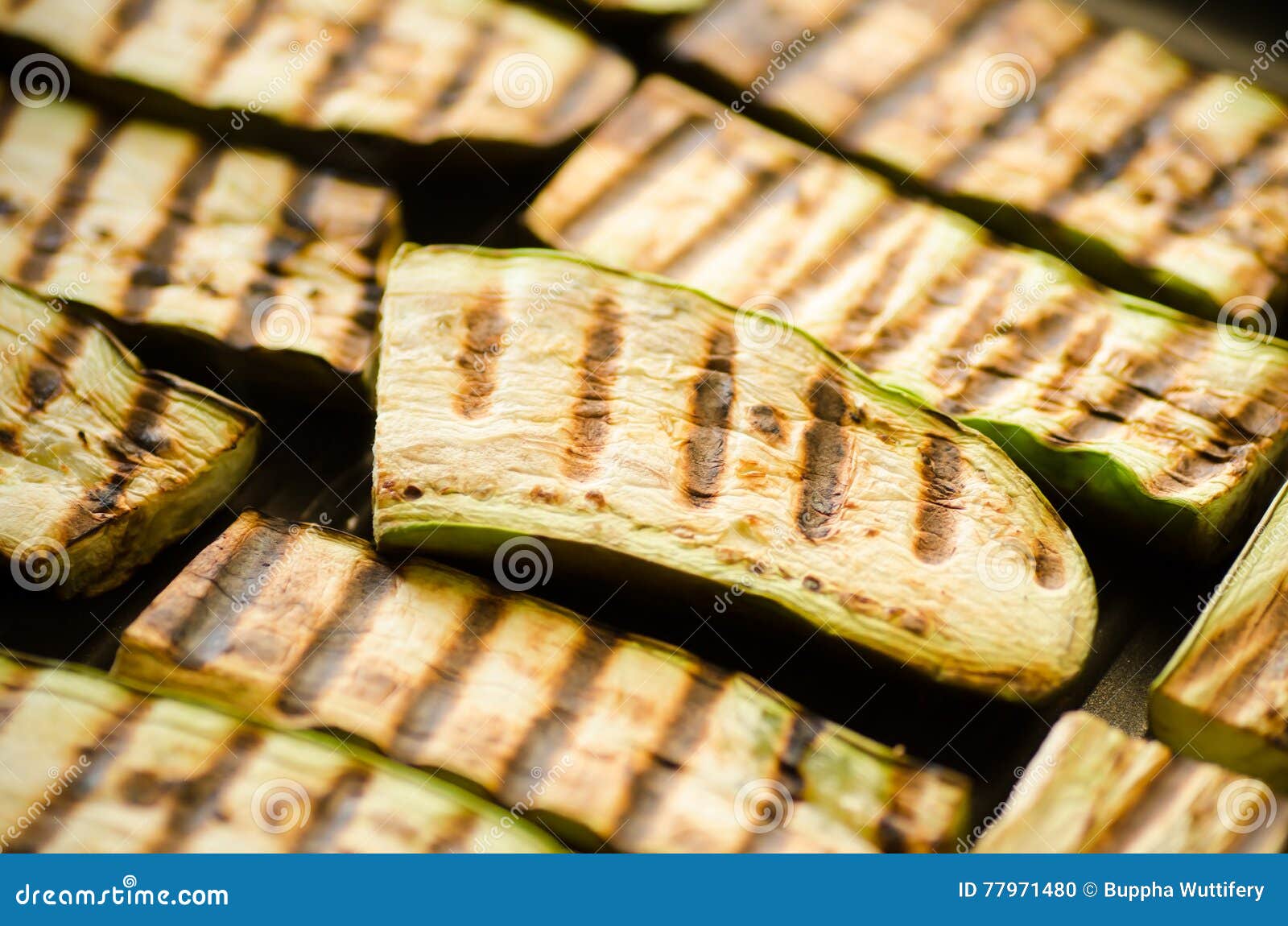 Grilled eggplant stock photo. Image of eggplant, cook 77971480