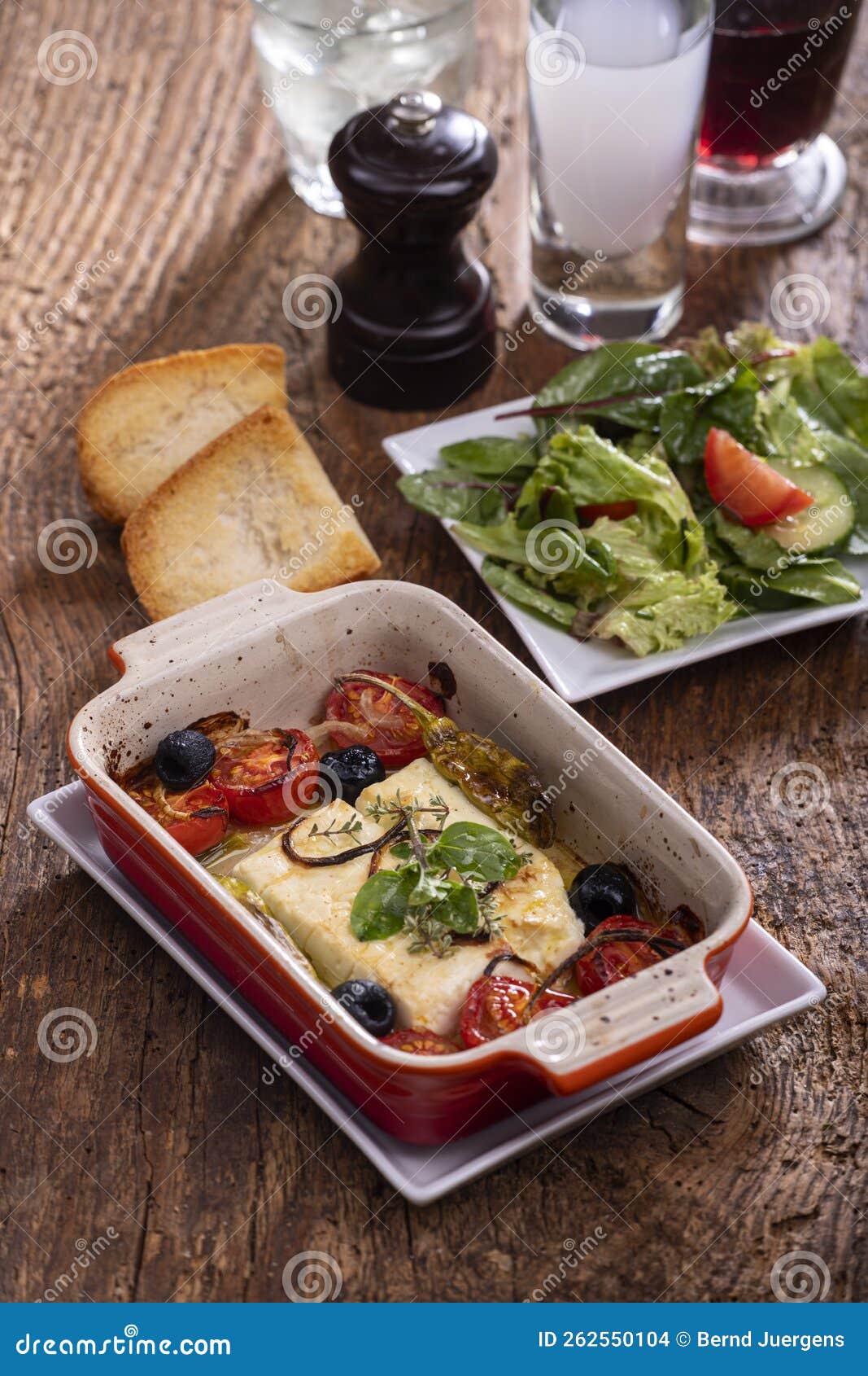 Grilled feta stock photo. Image of cucumber, casserole 262550104