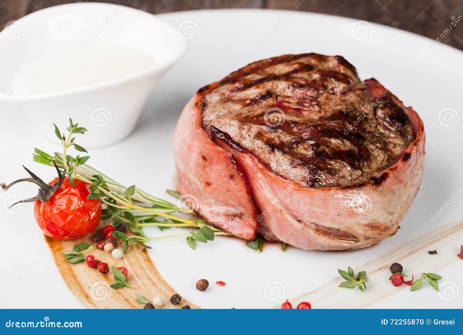 Grilled fillet steak stock photo. Image of dinner, chop 72255870