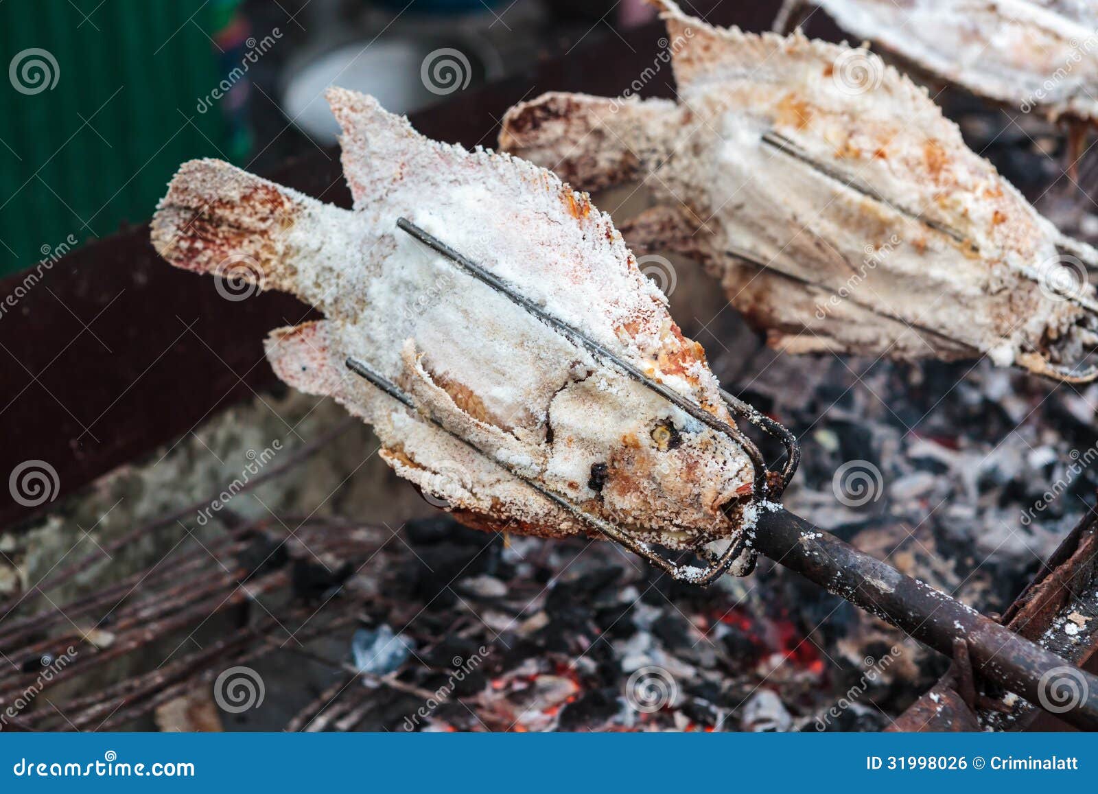 Grilled fish stock photo. Image of cooking, stove, grilled 31998026