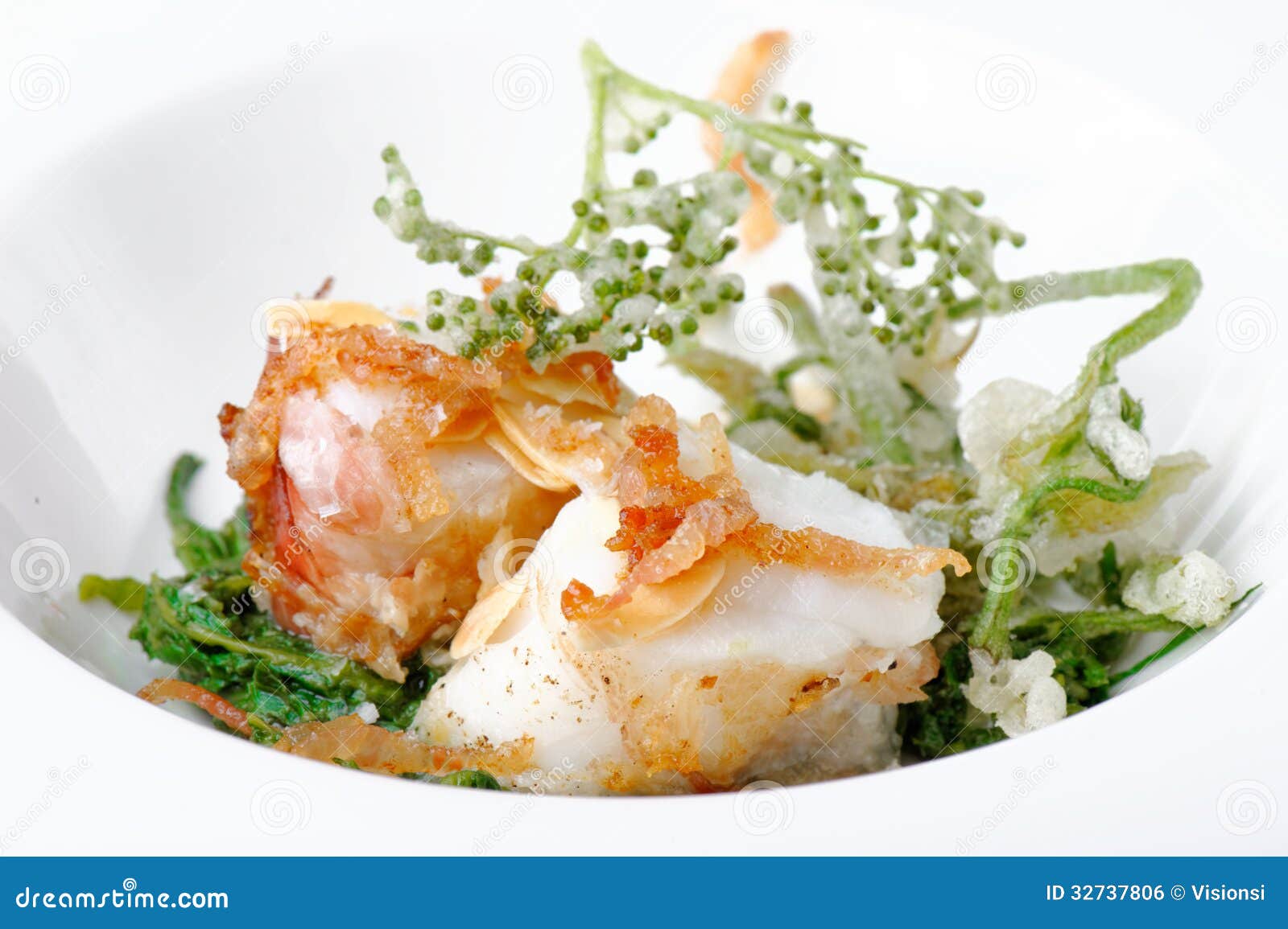 Grilled Fish Fillet with Tempura Stock Photo Image of grill, background 32737806