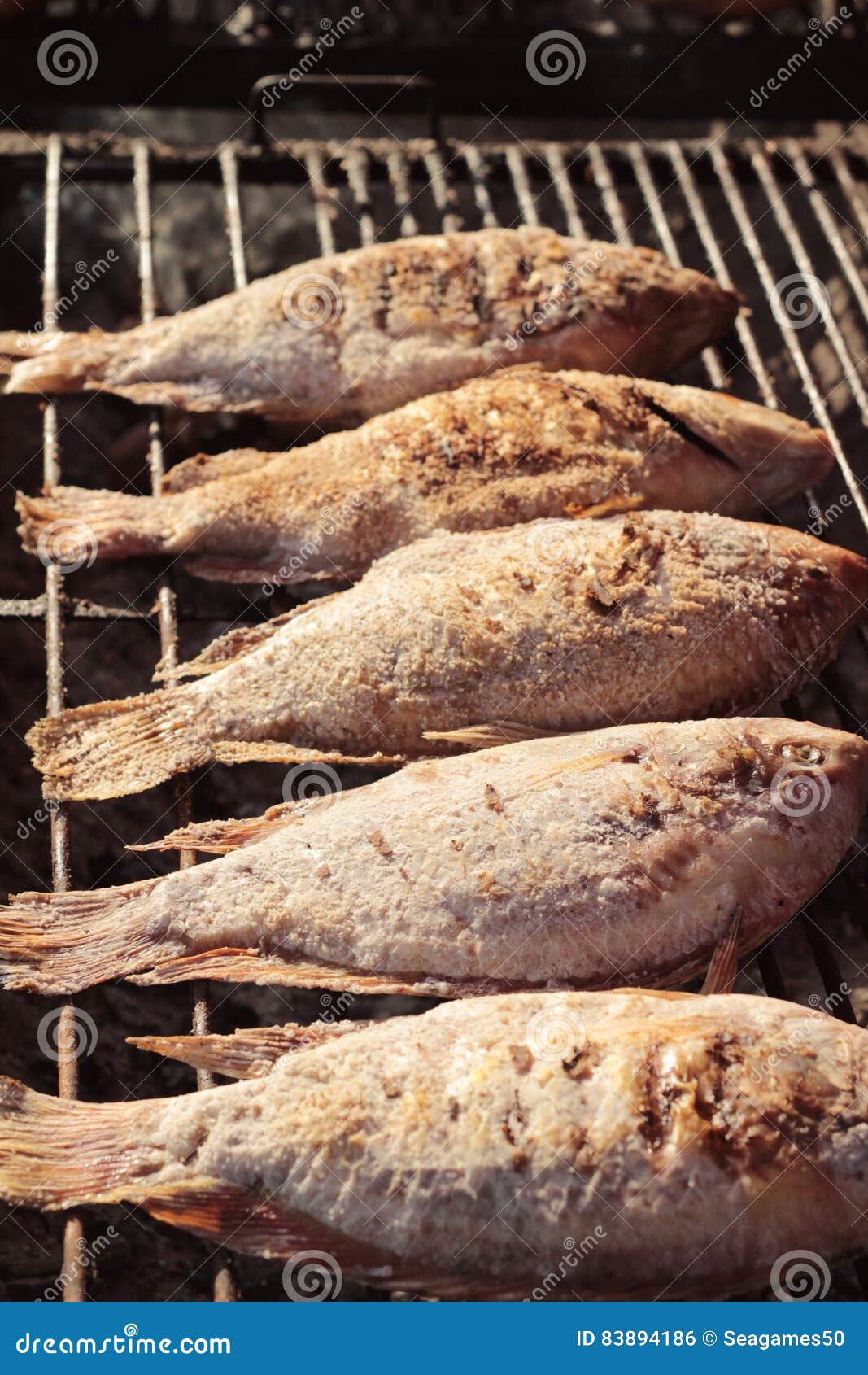 Grilled fish on the stove. stock photo. Image of cooked 83894186