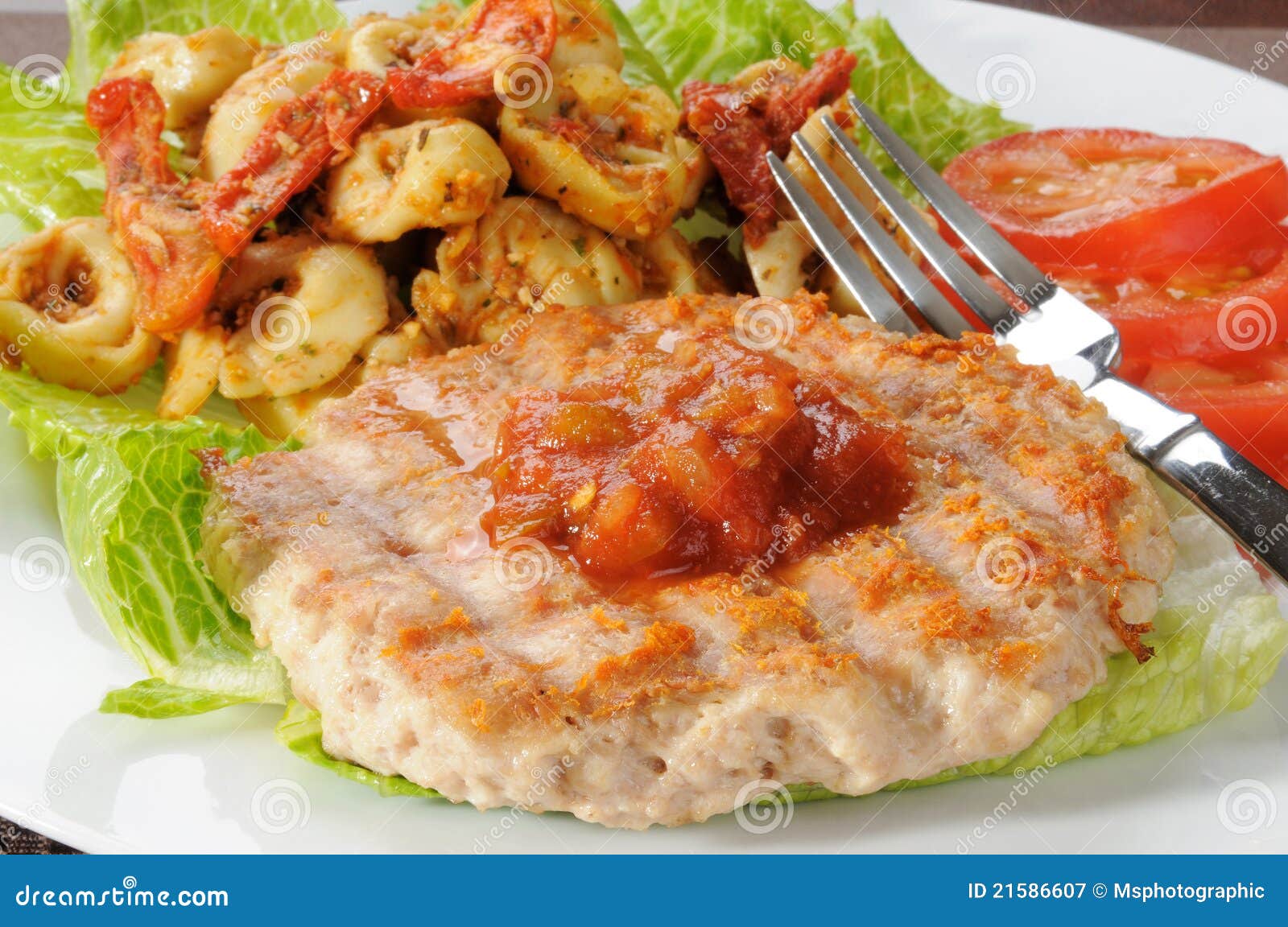 Grilled Ground Chicken Patty Stock Image Image of chicken, lettuce