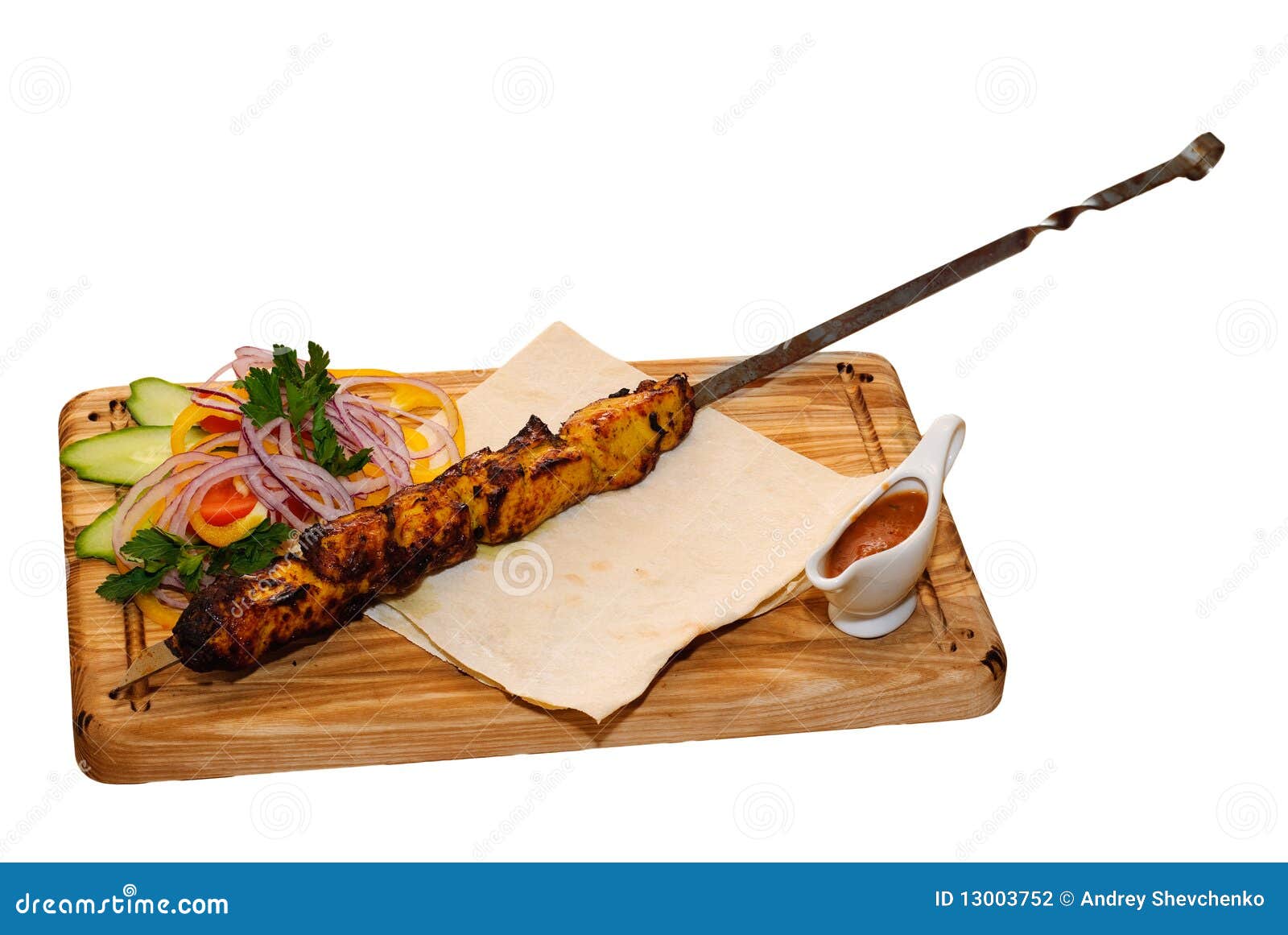 Grilled kebab stock photo. Image of skewer, east, prepared 13003752