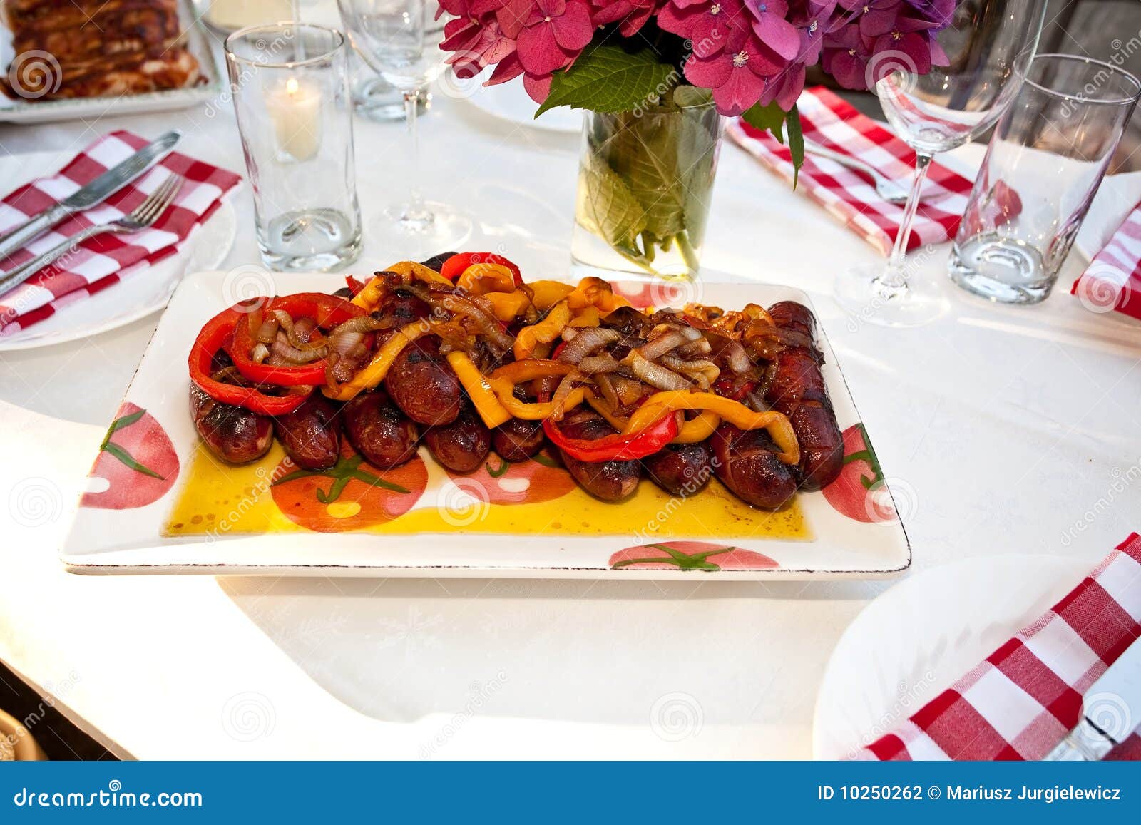 Grilled kielbasa stock photo. Image of grilled, curing 10250262