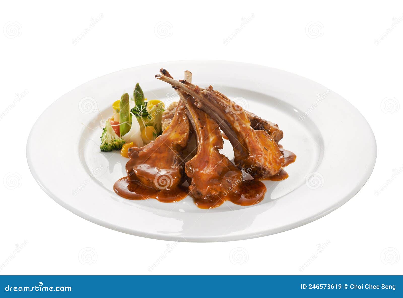 Grilled lamb racks stock image. Image of roast, background 246573619