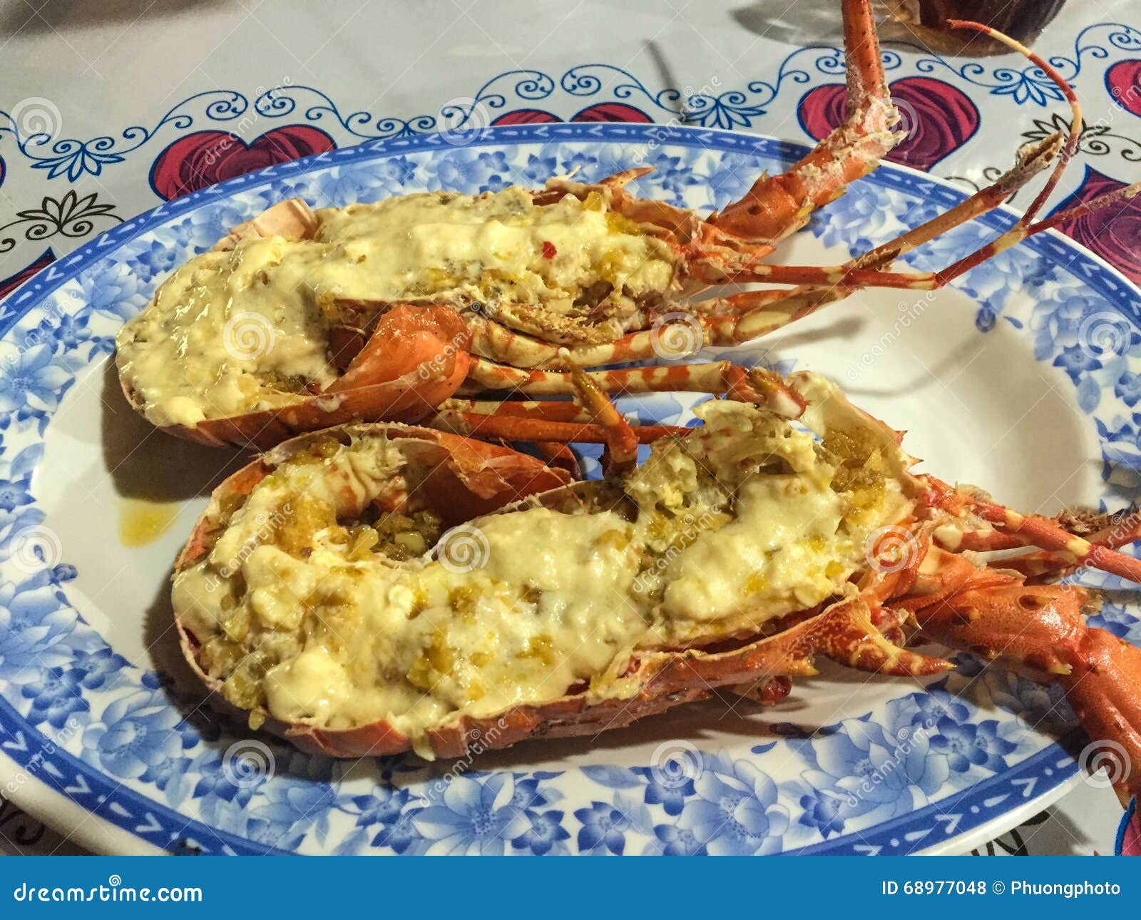 Grilled lobster stock photo. Image of dish, spicy, dinner 68977048