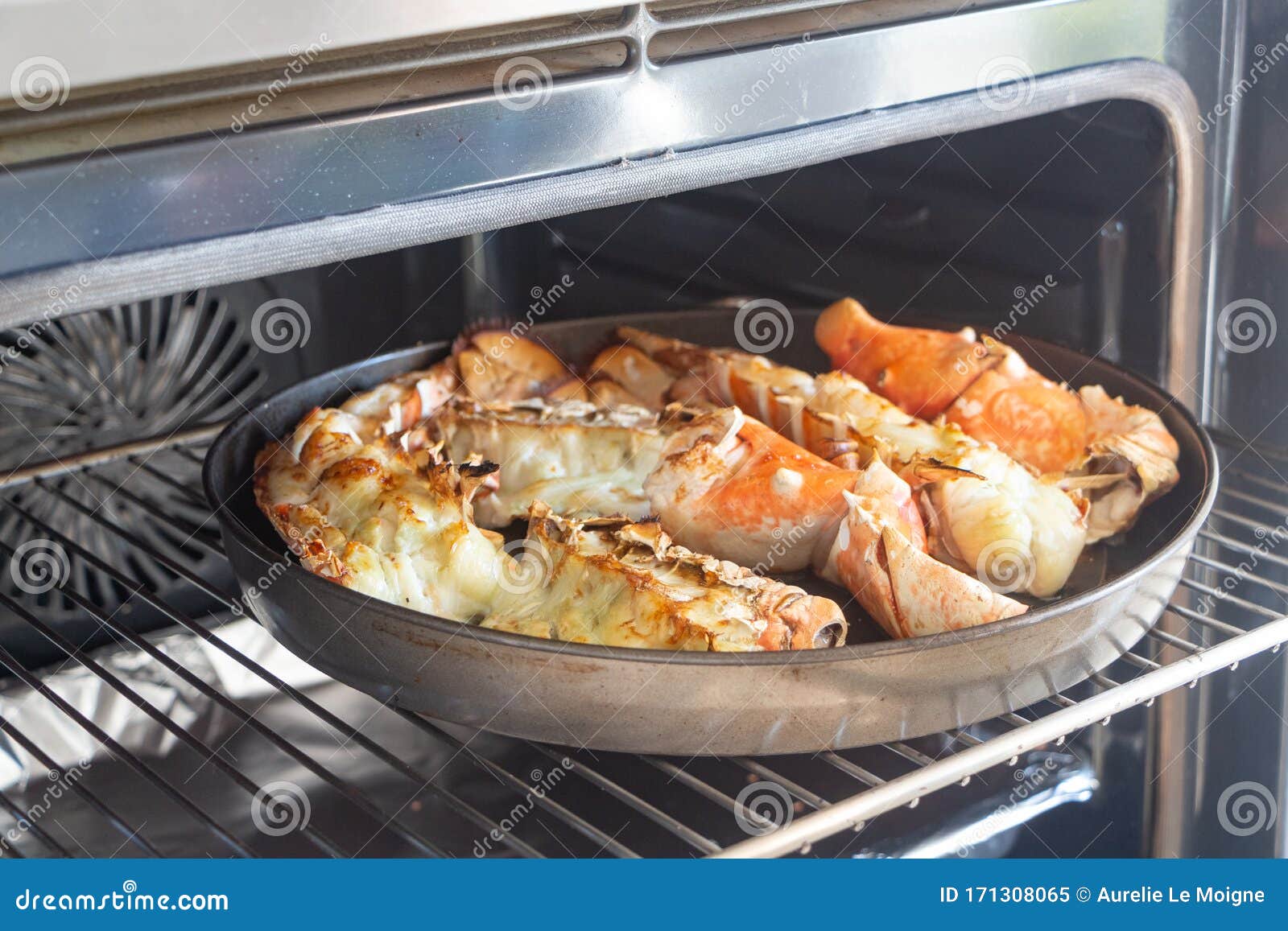 Grilled Lobster Out of the Oven Stock Image Image of grill, dish