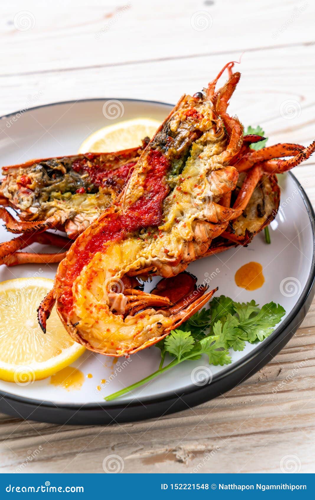 Grilled lobster steak stock photo. Image of shell, isolated 152221548