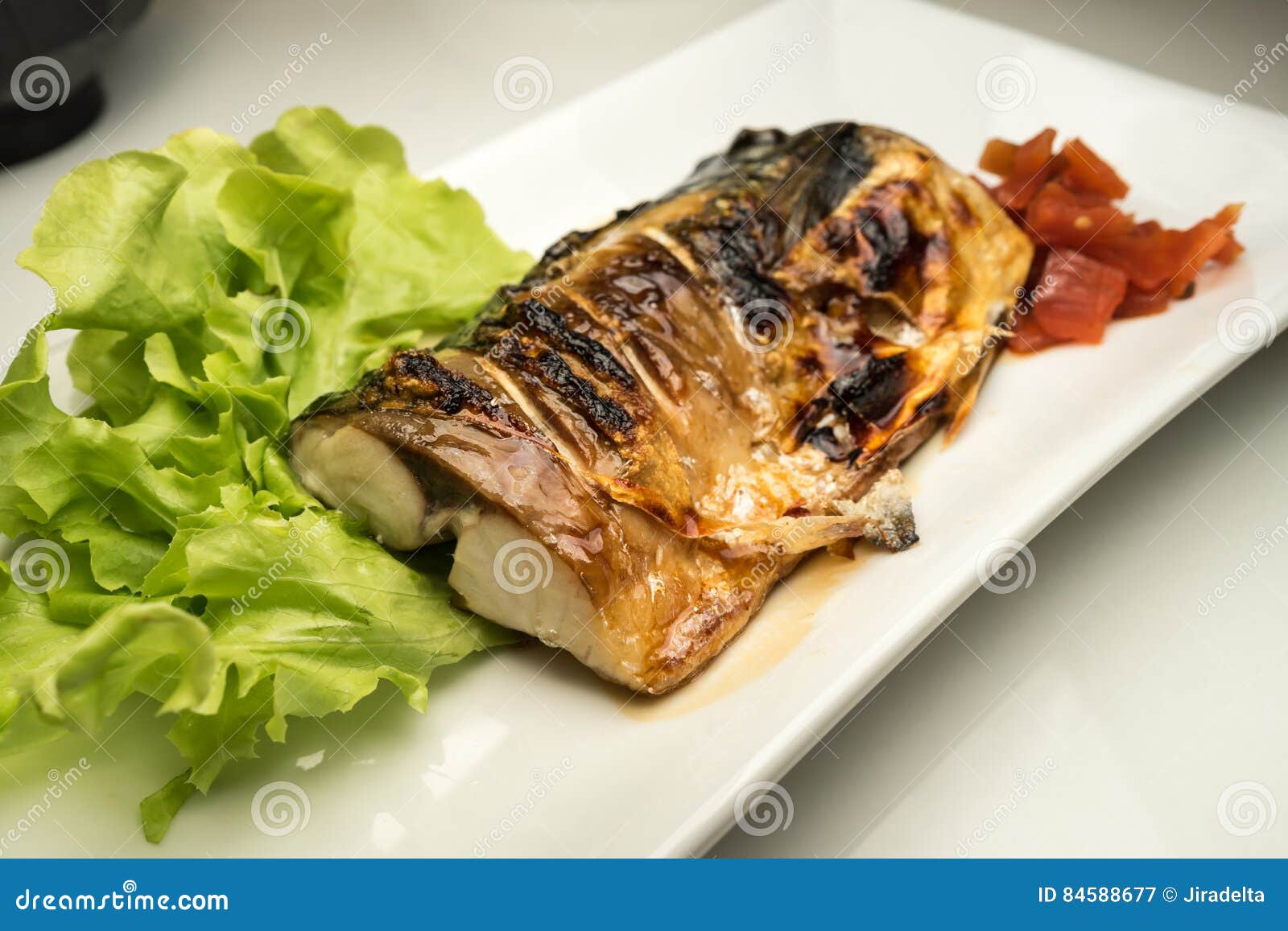 Grilled Mackerel Japanese Style Stock Image Image of breakfast