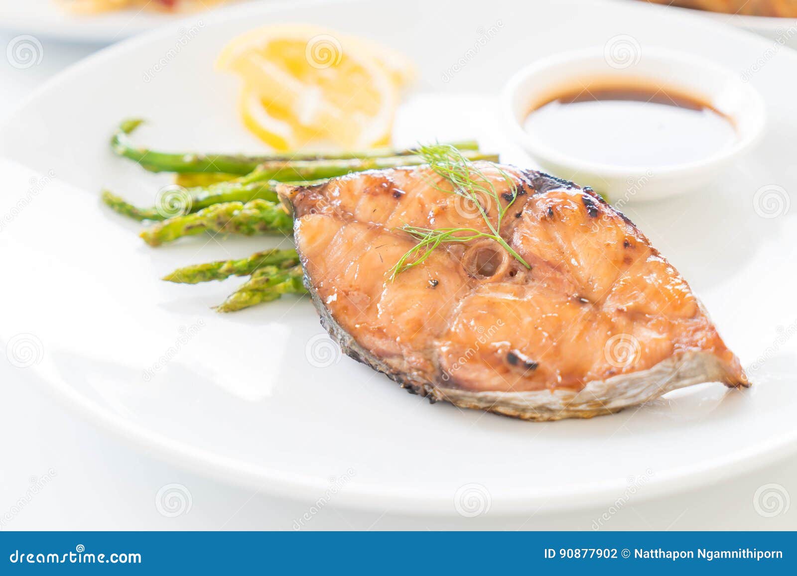 Grilled mackerel steak stock photo. Image of dinner, baked 90877902