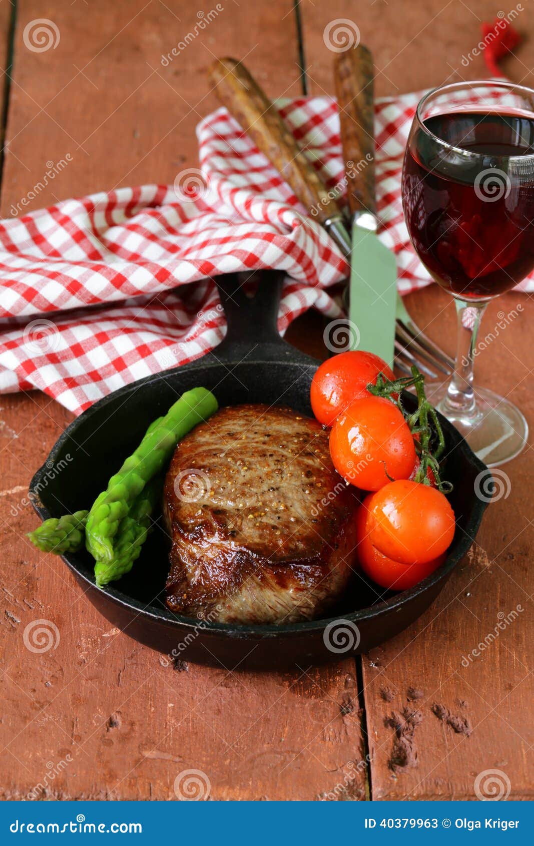 Grilled Meat Beef Steak with Vegetable Garnish Stock Image Image of