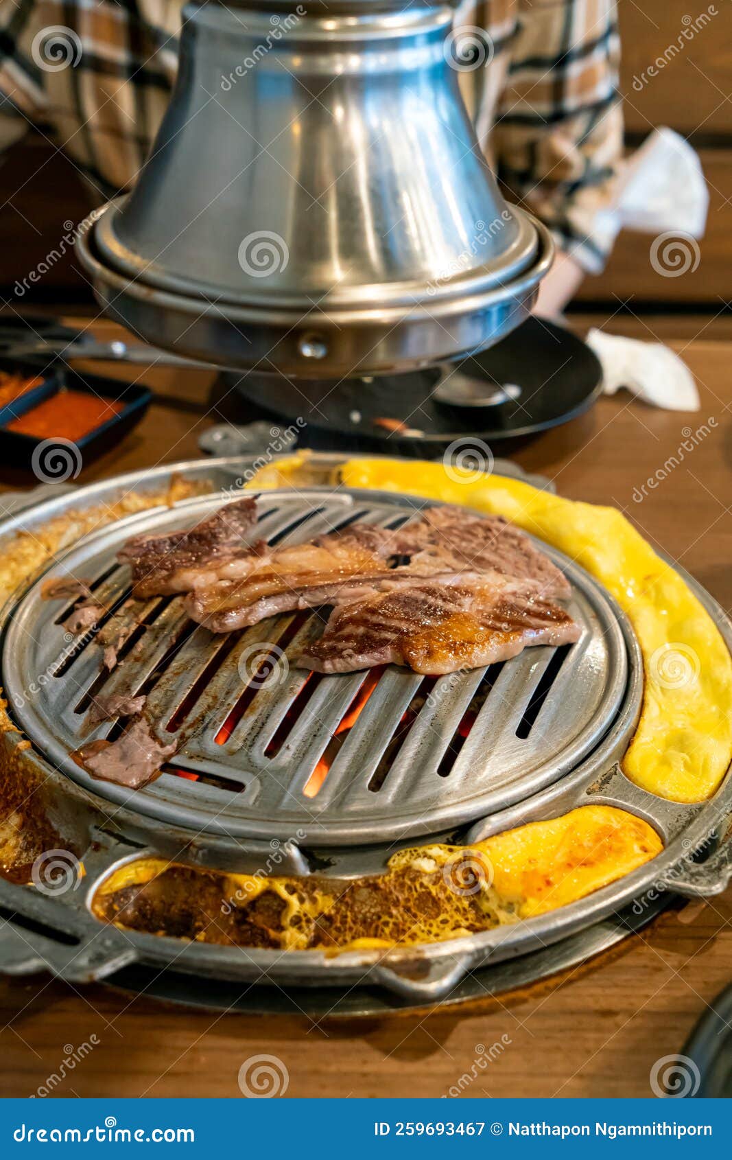 Grilled Meat in Korean Style or Korean BBQ Stock Image Image of beef