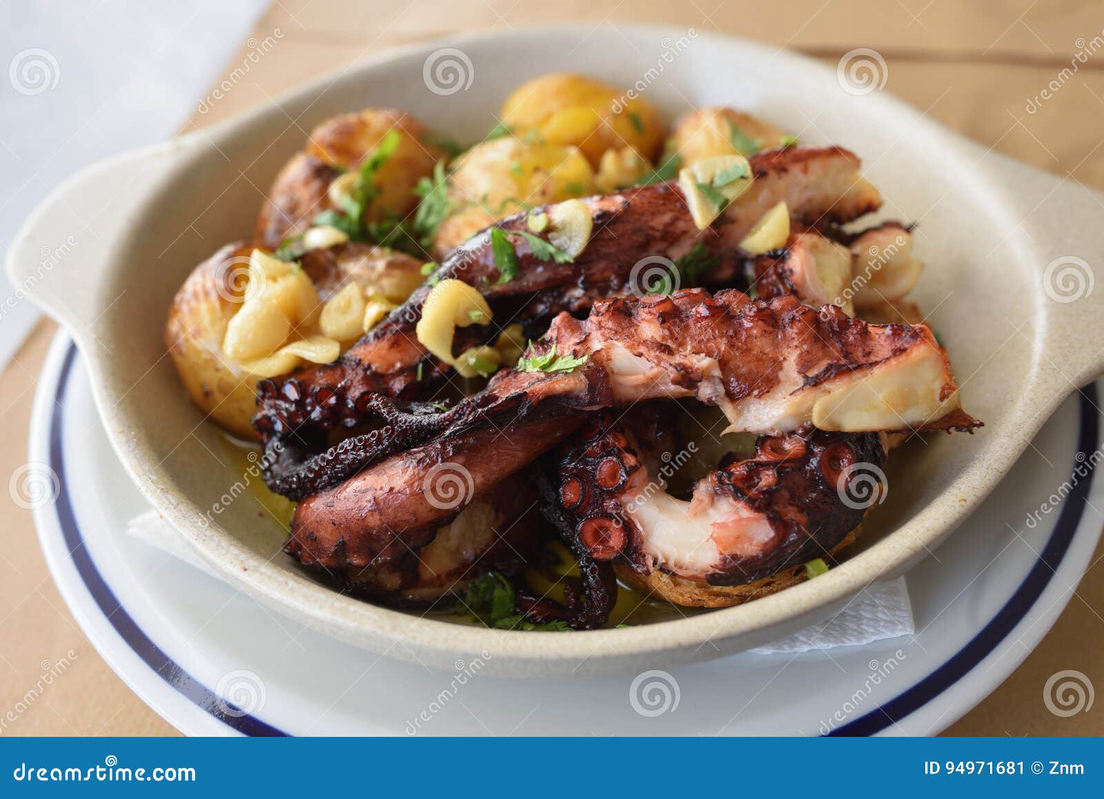 grilled octopus with batatas a murro