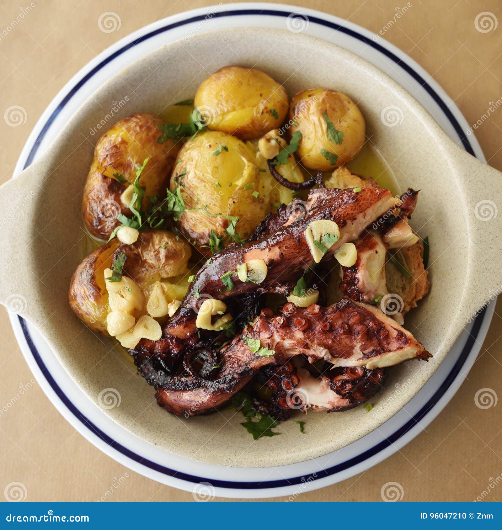 grilled octopus with batatas a murro
