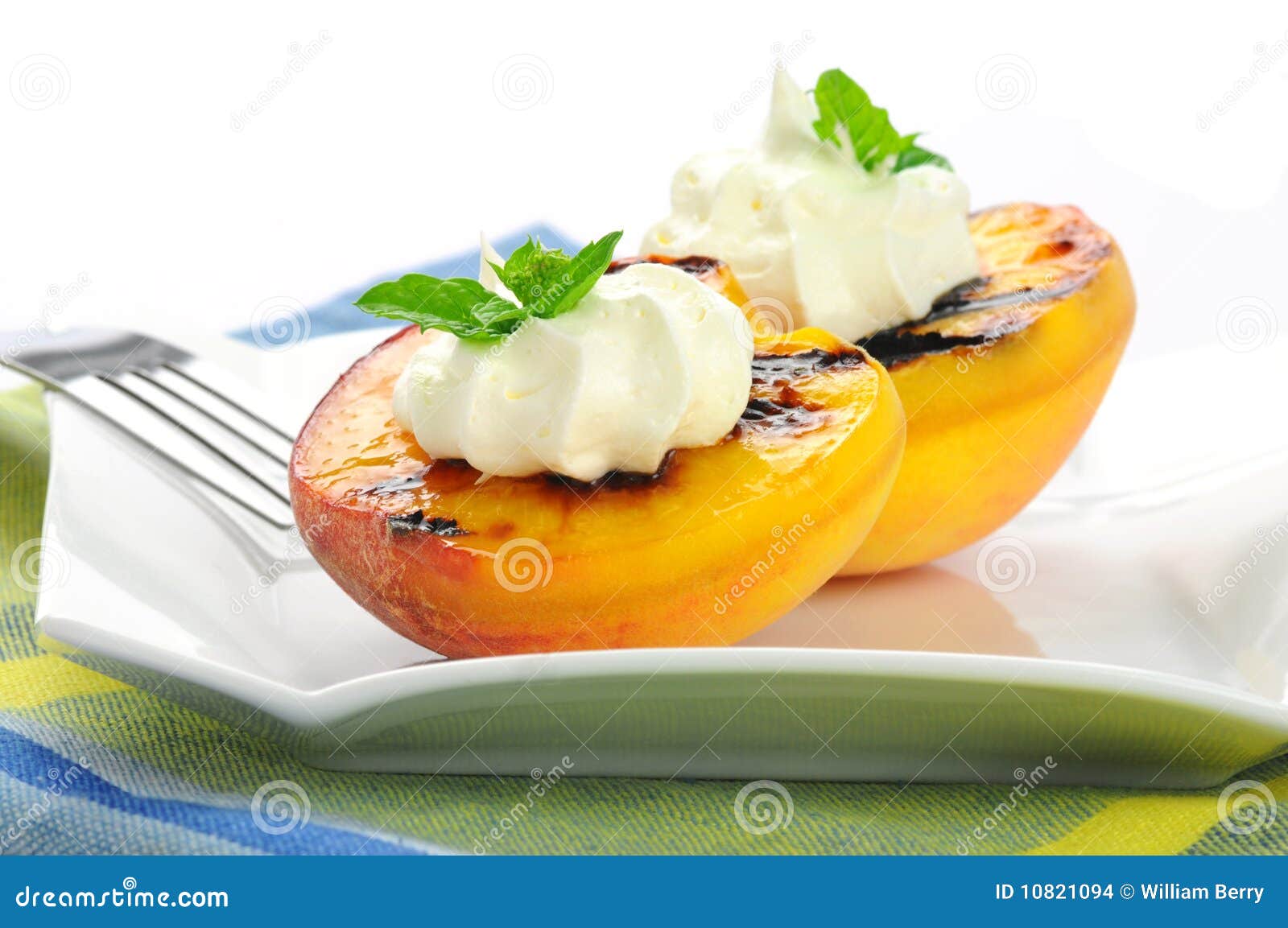 grilled peaches