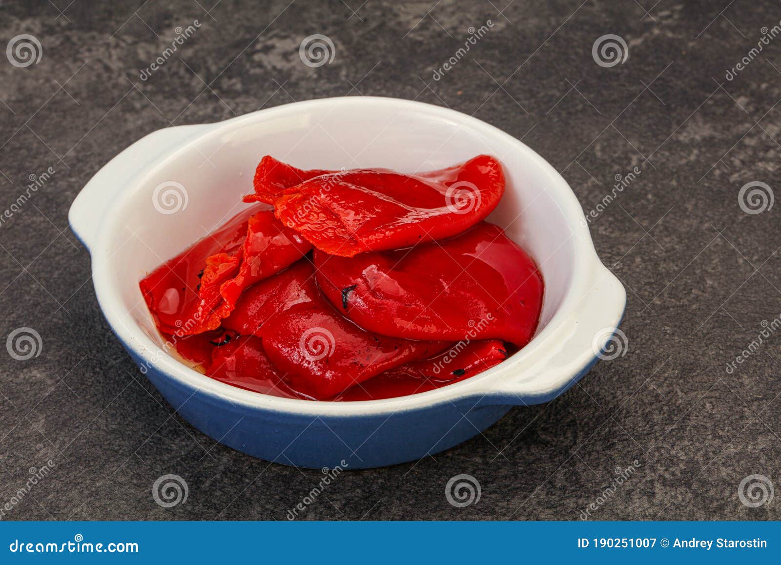Grilled pepper in the oil stock image. Image of cooked 190251007