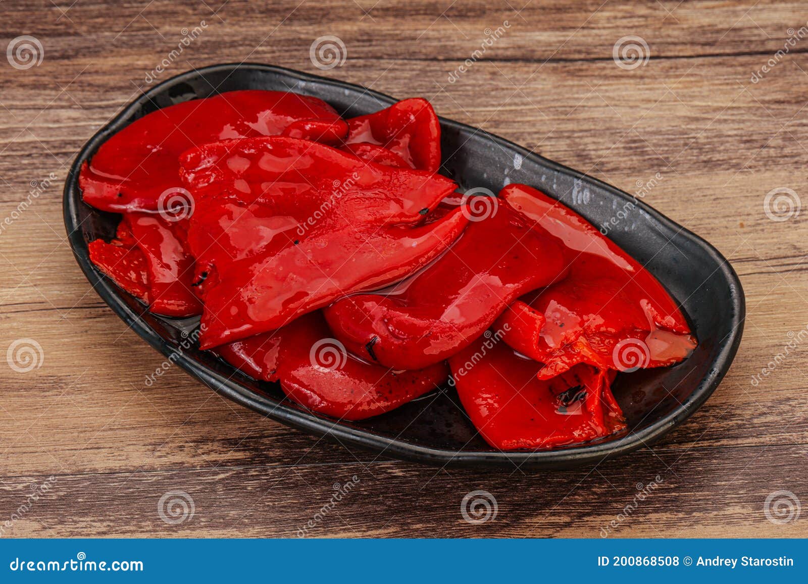 Grilled pepper in the oil stock photo. Image of cuisine 200868508