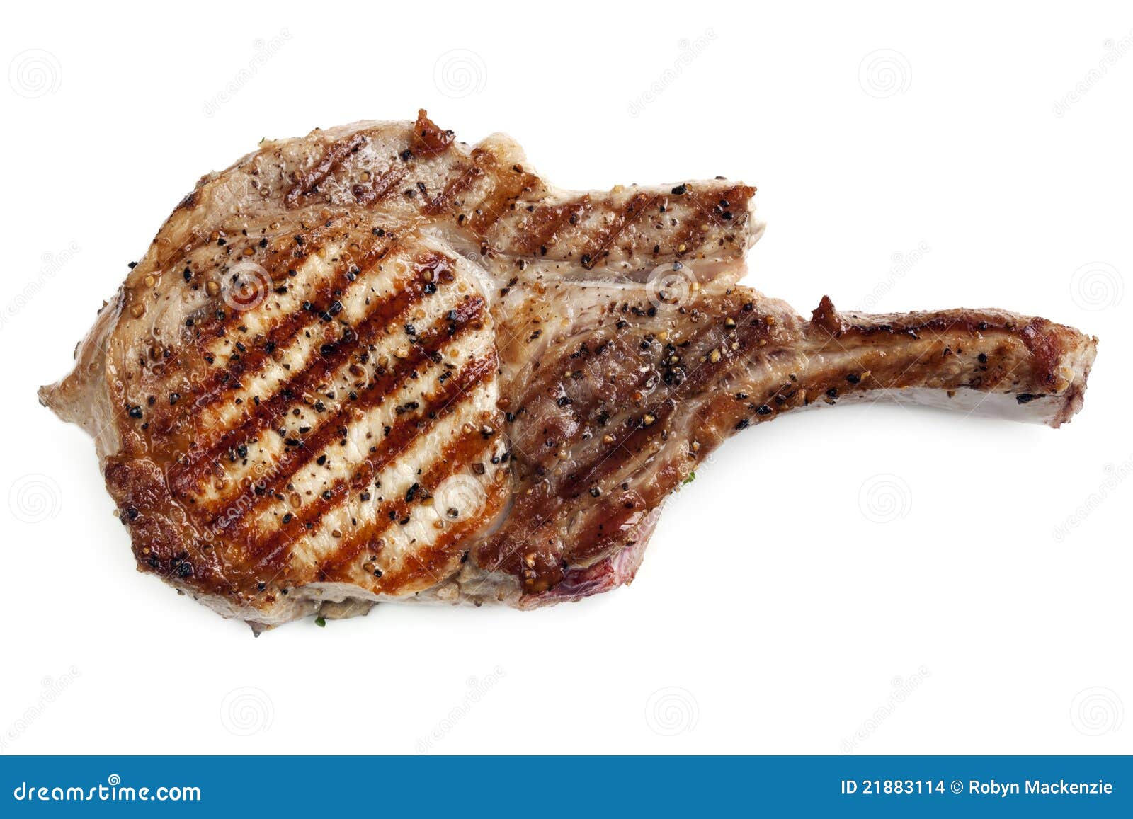 Grilled Pork Cutlet stock photo. Image of meat, background 21883114