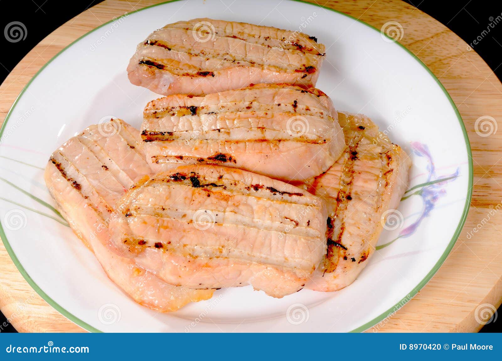 Grilled Pork Loin steak stock photo. Image of nutrition 8970420